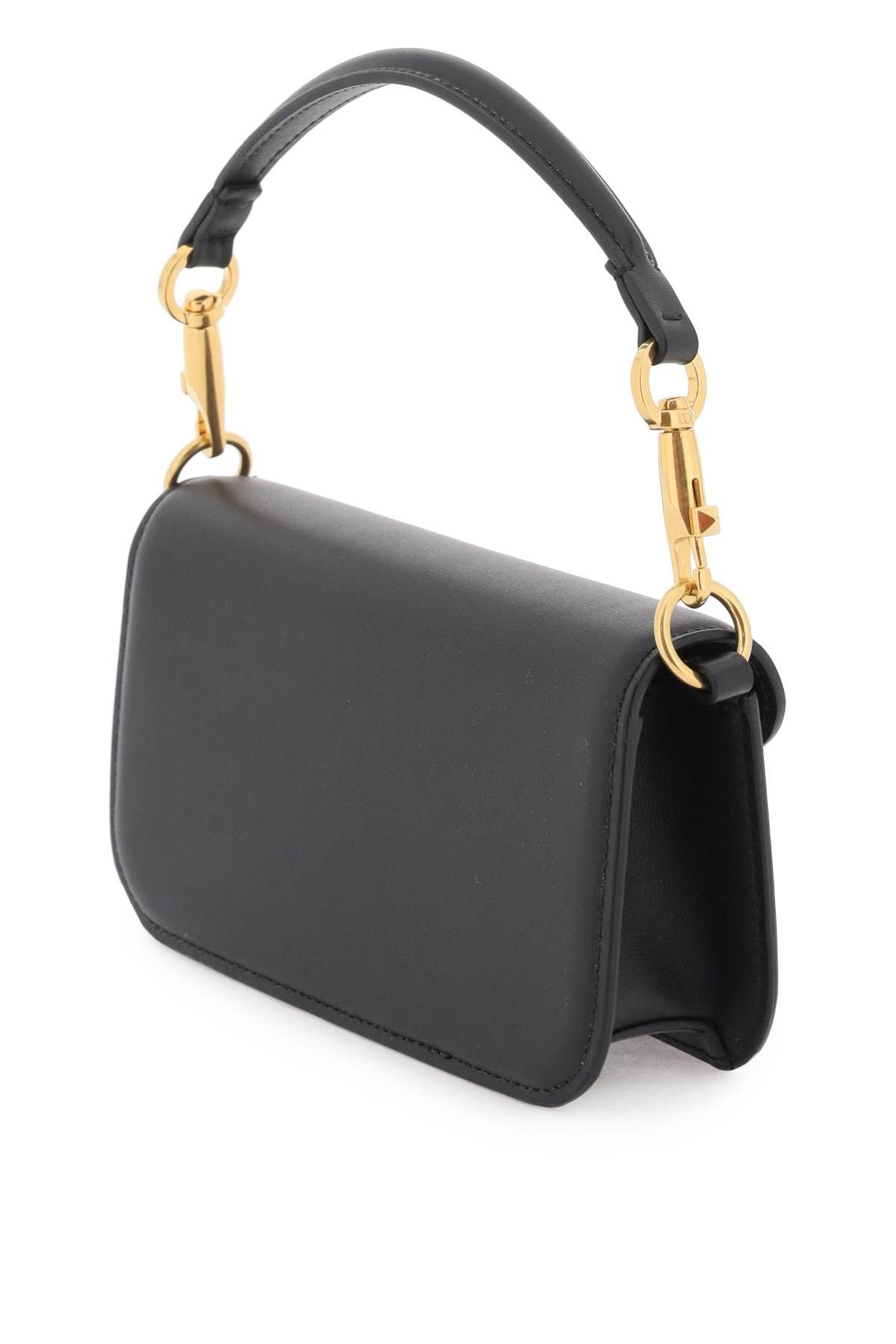 Shop Valentino Small Locò Shoulder Bag In Black