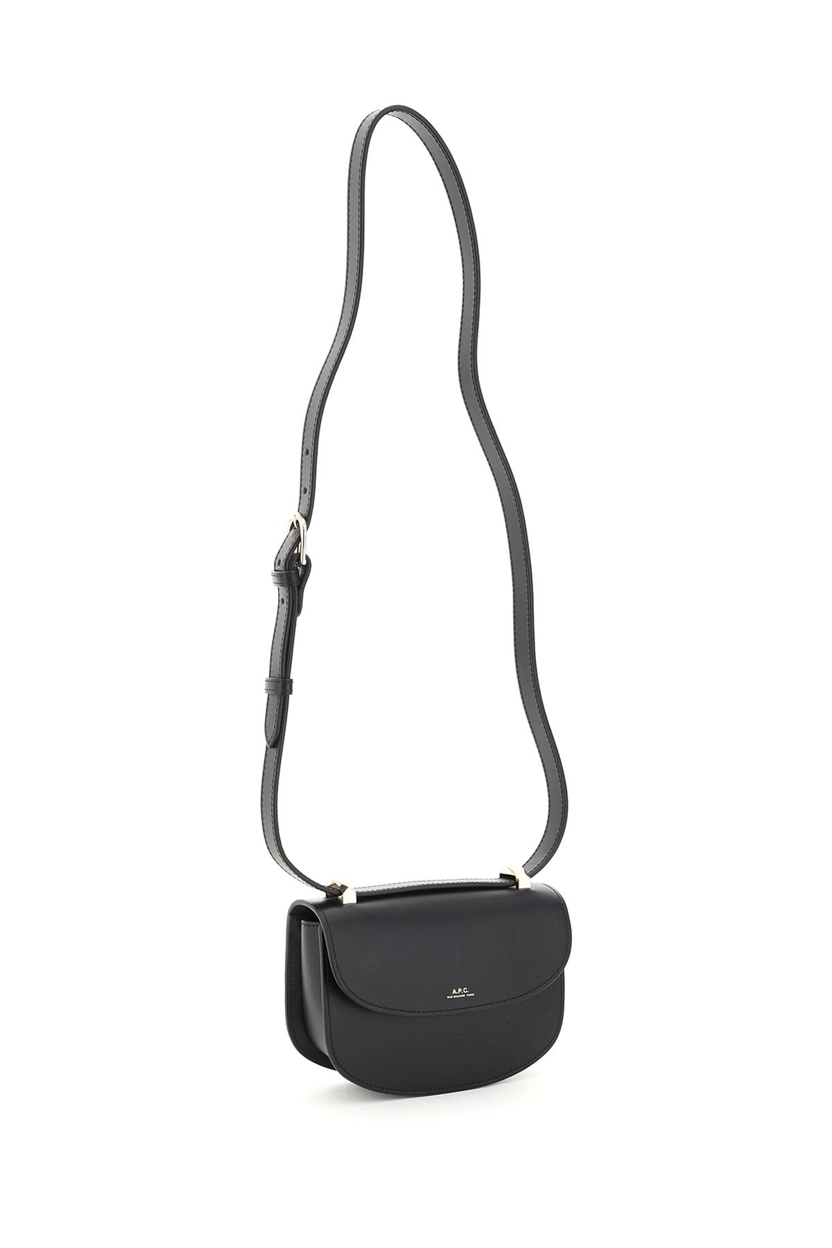 Shop Apc Geneve Mini Crossbody Bag In Black