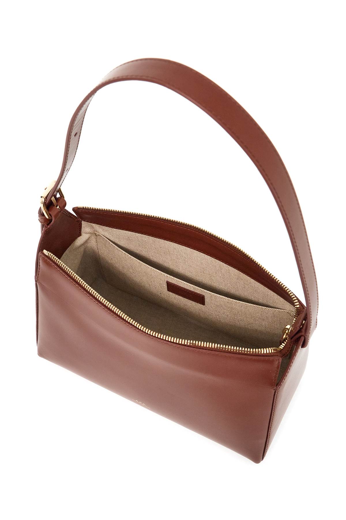 Shop Apc Virginie Baguette Bag In Brown