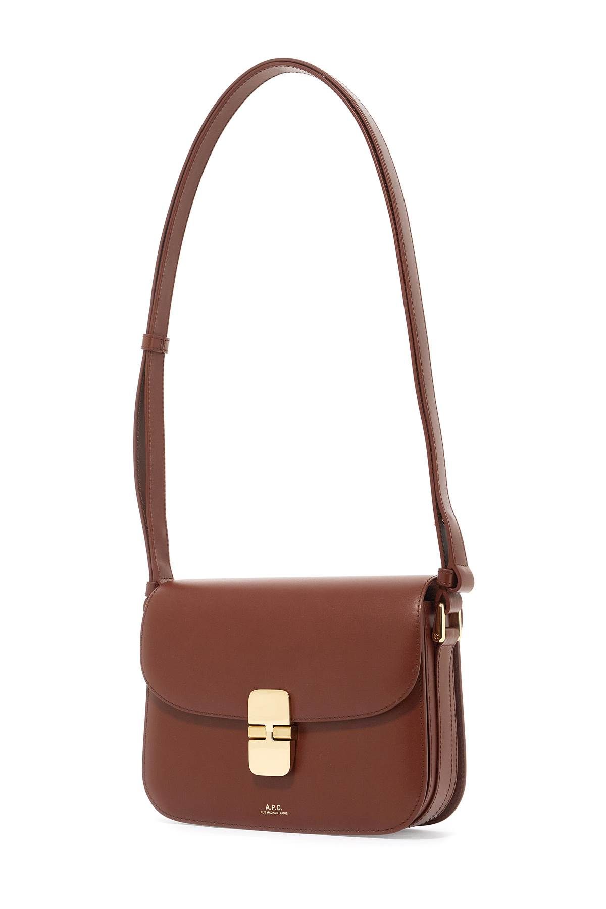 Shop Apc Grace Small Shoulder Bag In Brown