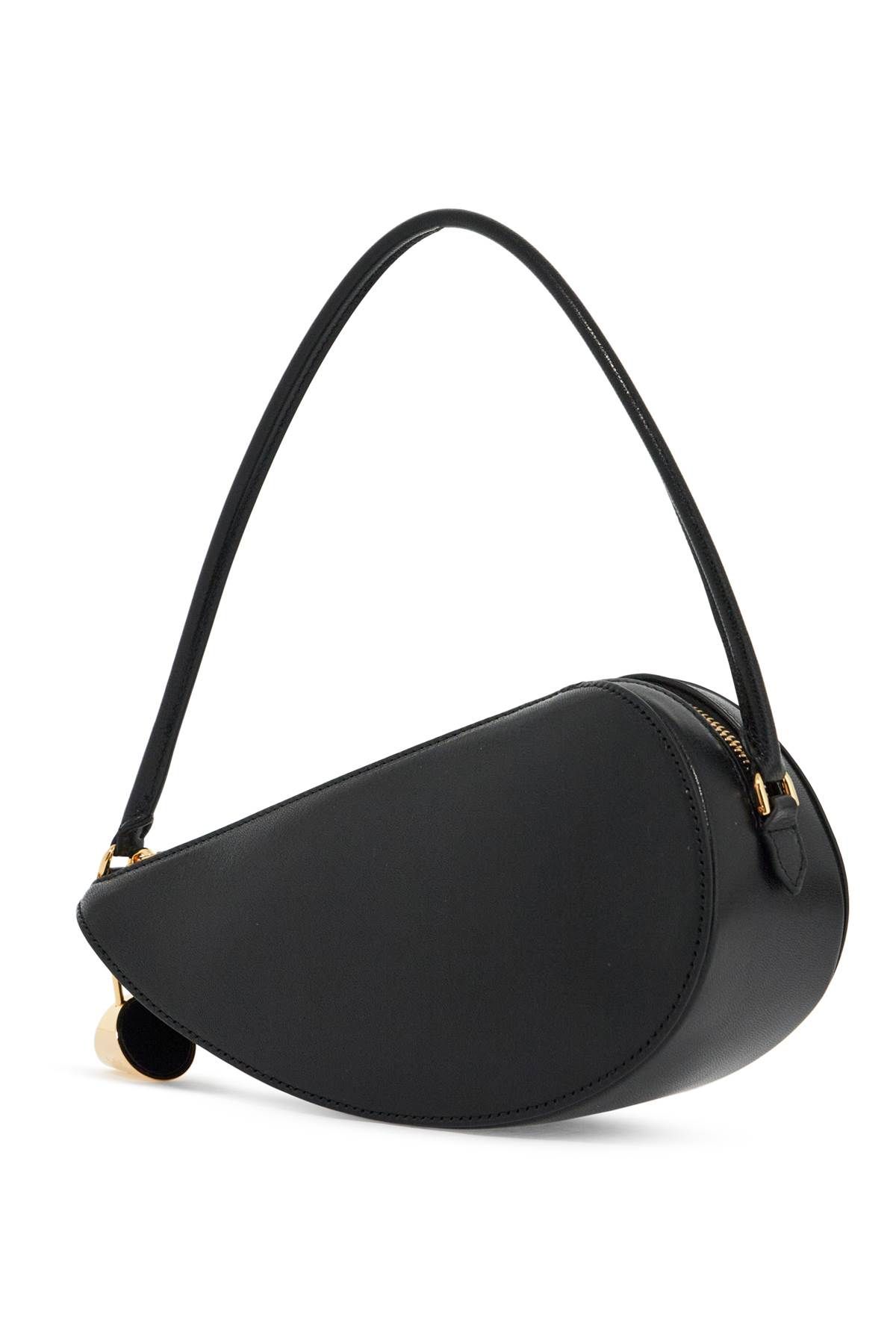 Shop Alaïa Le Demi-coeur Leather Shoulder Bag In Black