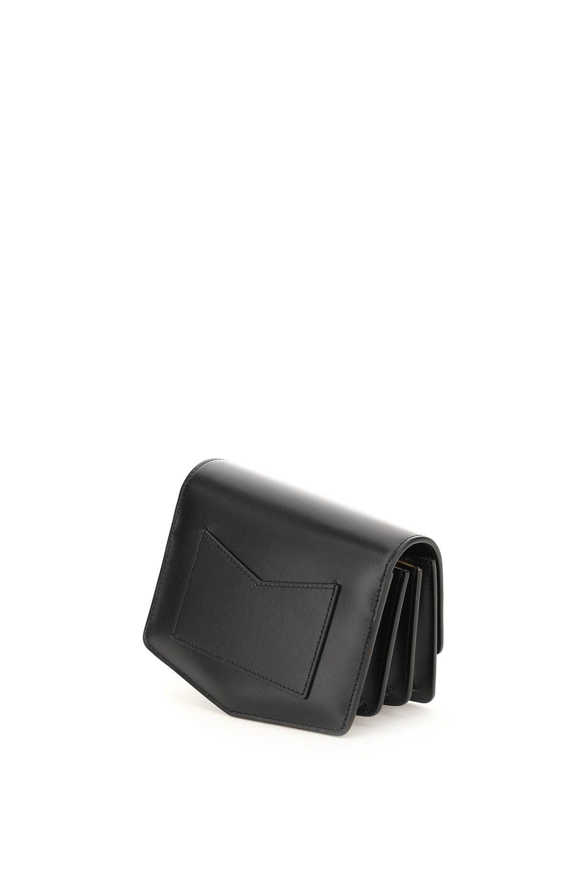 Shop Alaïa Small 'le Papa' Leather Bag In Black