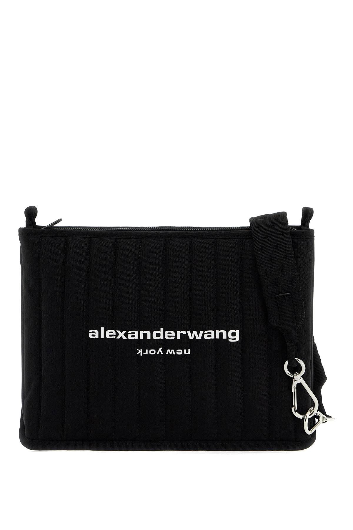 Shop Alexander Wang Elite Tech Nylon Shoulder Bag In Black