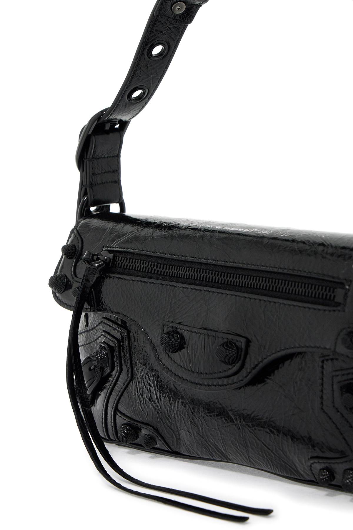 Shop Balenciaga Atchel Bag By Le Cagole Shoulder In Black