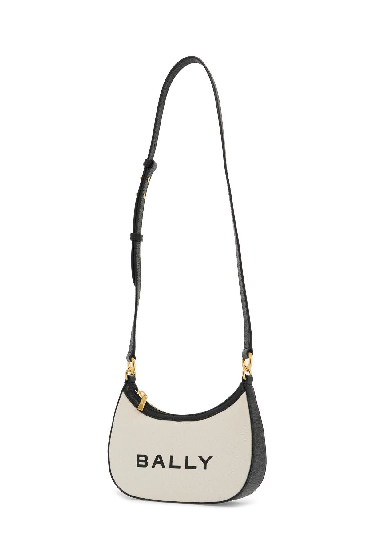 Shop Bally Ellipse Bar Shoulder Bag In Neutro