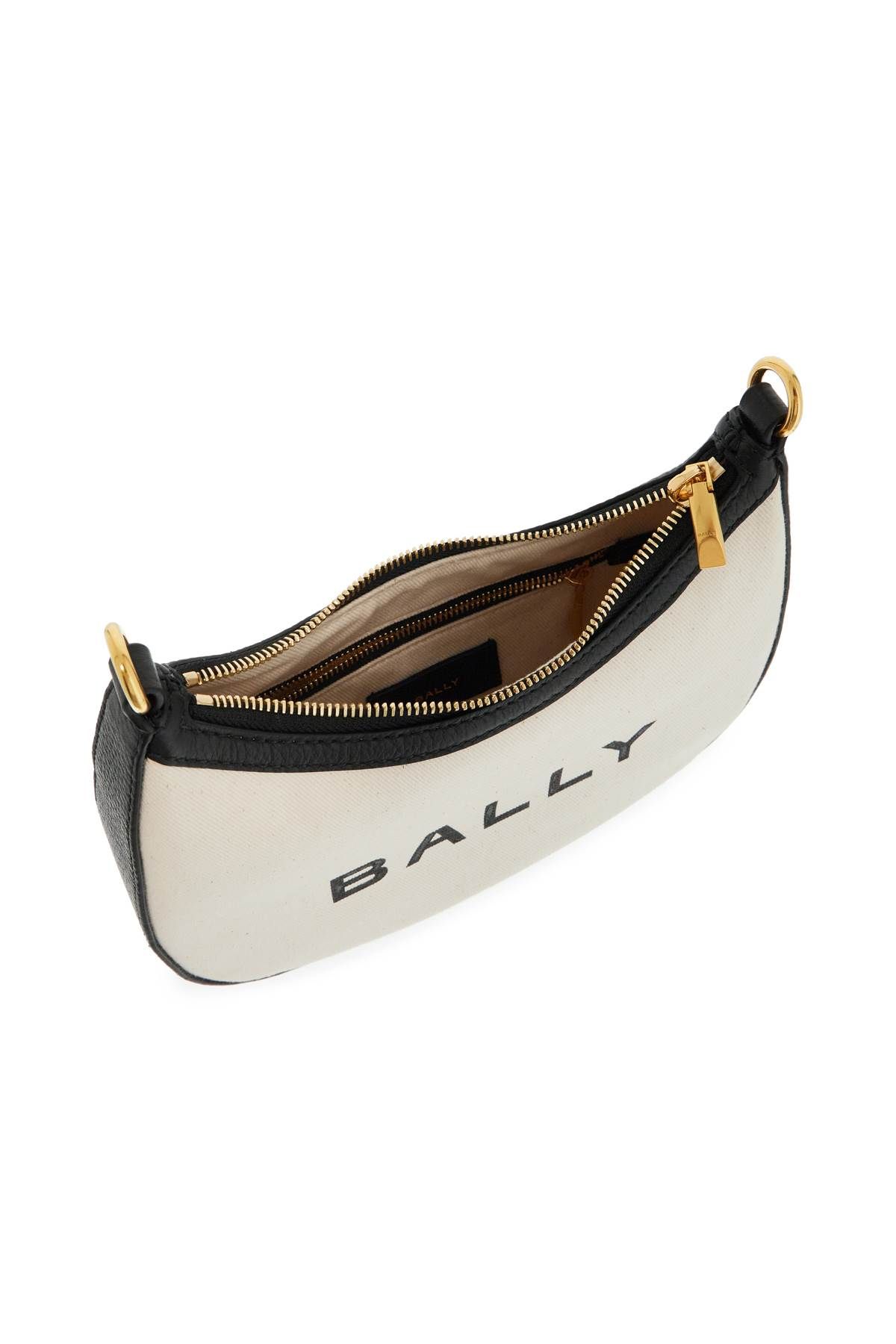 Shop Bally Ellipse Bar Shoulder Bag In Neutro