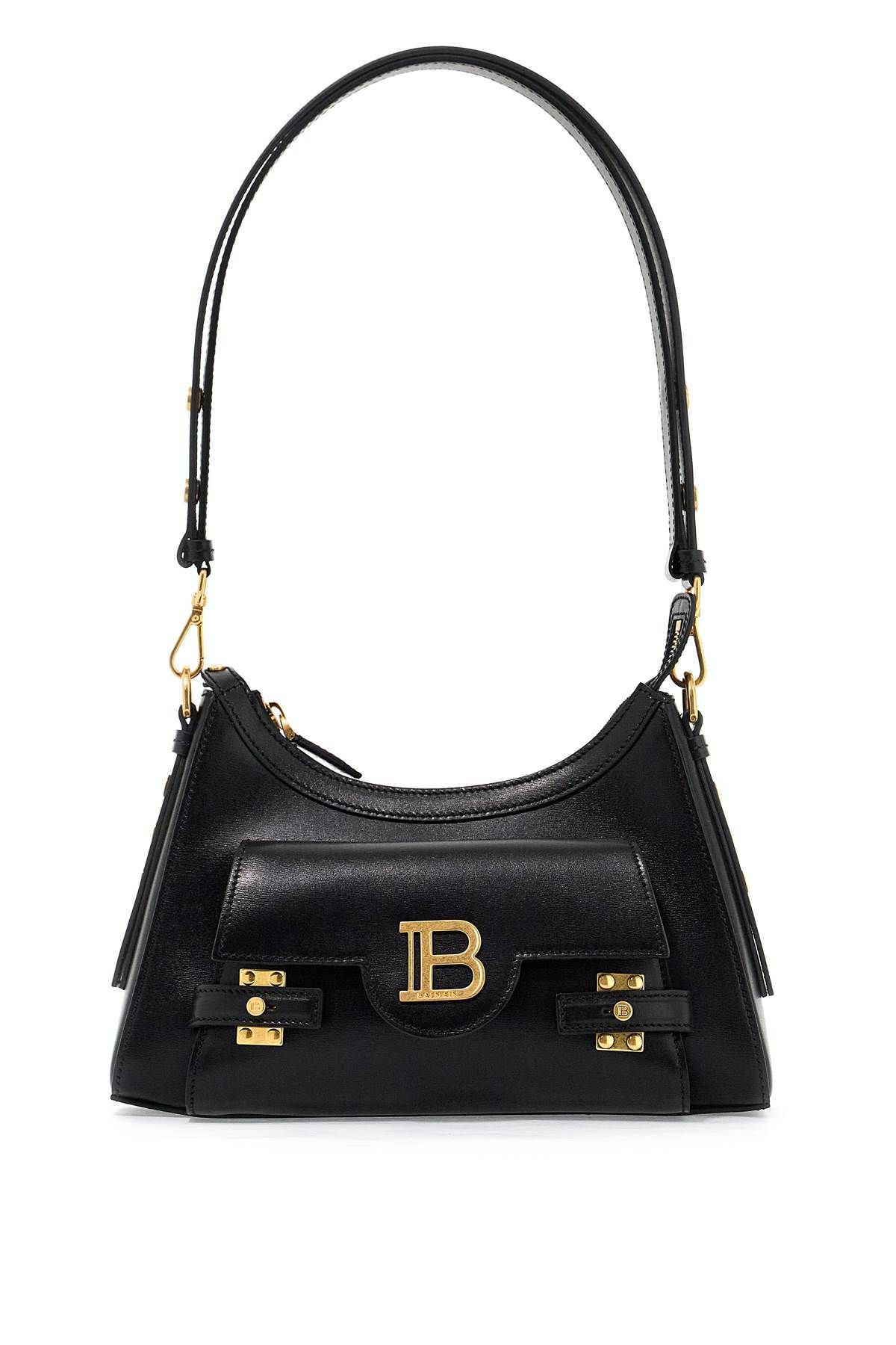 Shop Balmain Hobo B-buzz In Black