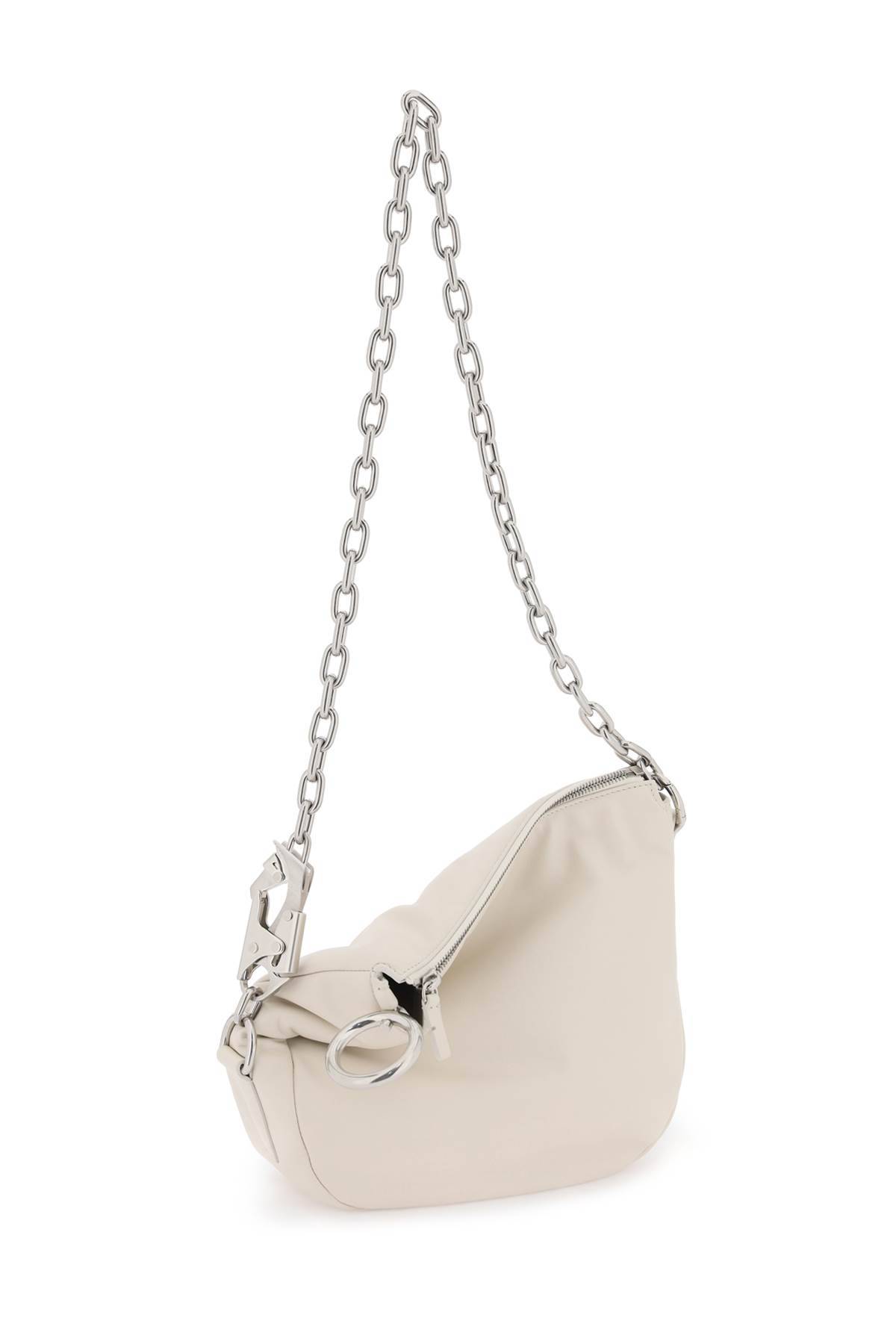 Shop Burberry Knight Small Bag In White