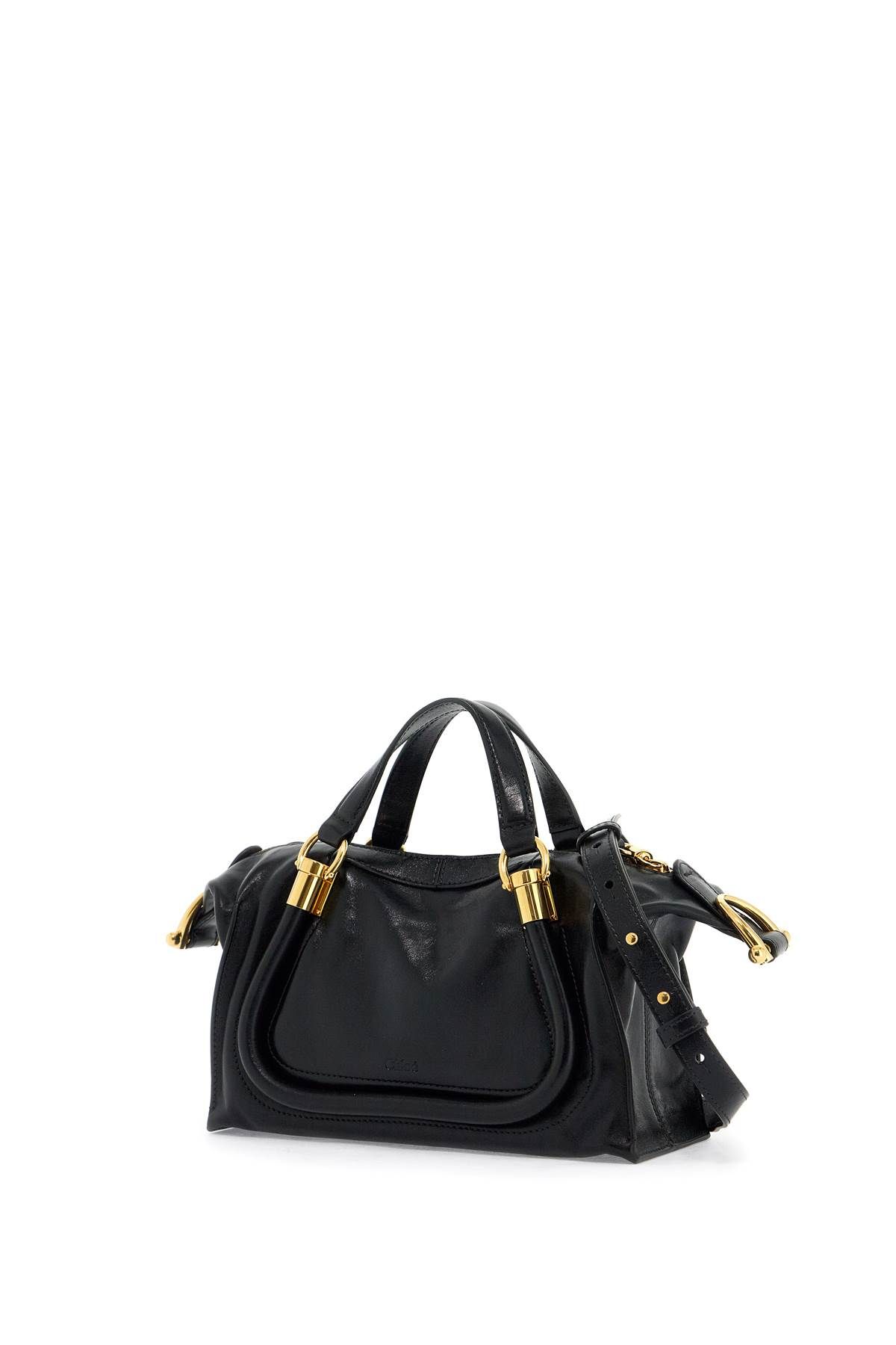 Shop Chloé Small Paraty 24 Hand In Black