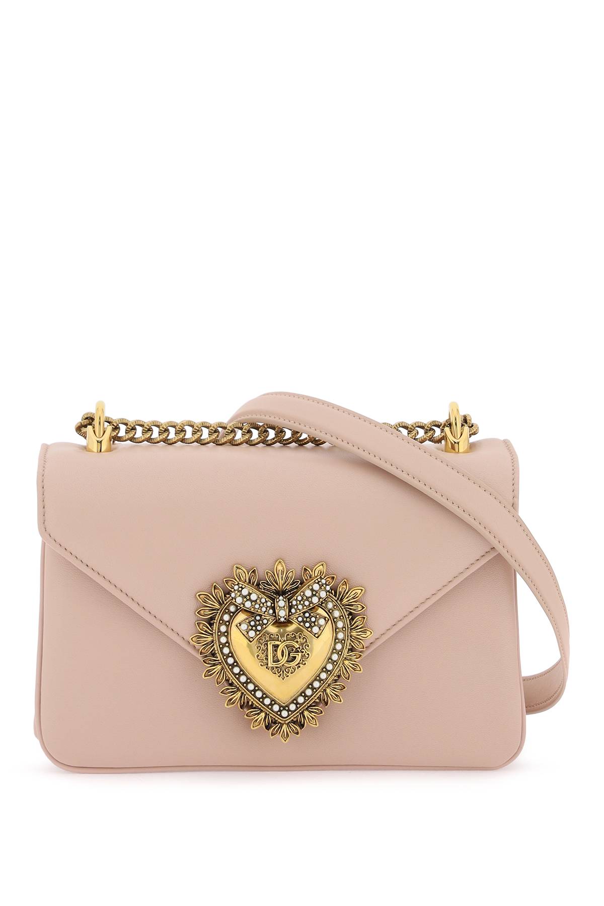 Shop Dolce & Gabbana Devotion Shoulder Bag In Pink