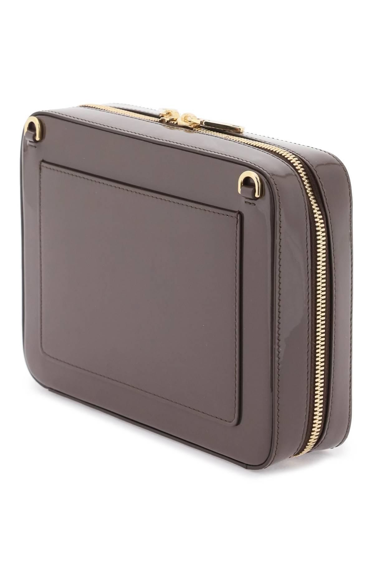 Shop Dolce & Gabbana Medium 'dg Logo' Camera Bag In Brown
