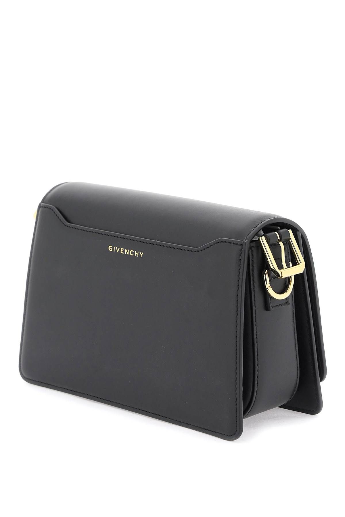 Shop Givenchy Medium '4g' Box Leather Crossbody Bag In Black