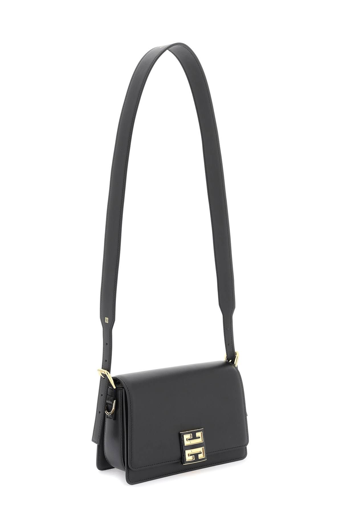 Shop Givenchy Medium '4g' Box Leather Crossbody Bag In Black