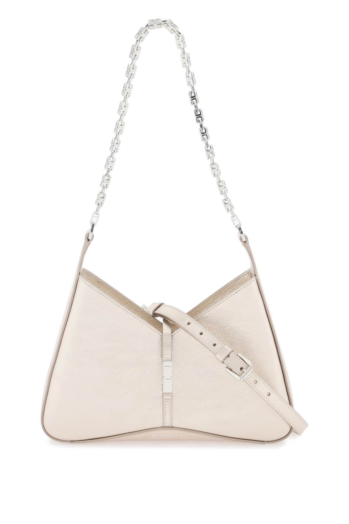 Givenchy Cut Out Small Bag In Gold,metallic