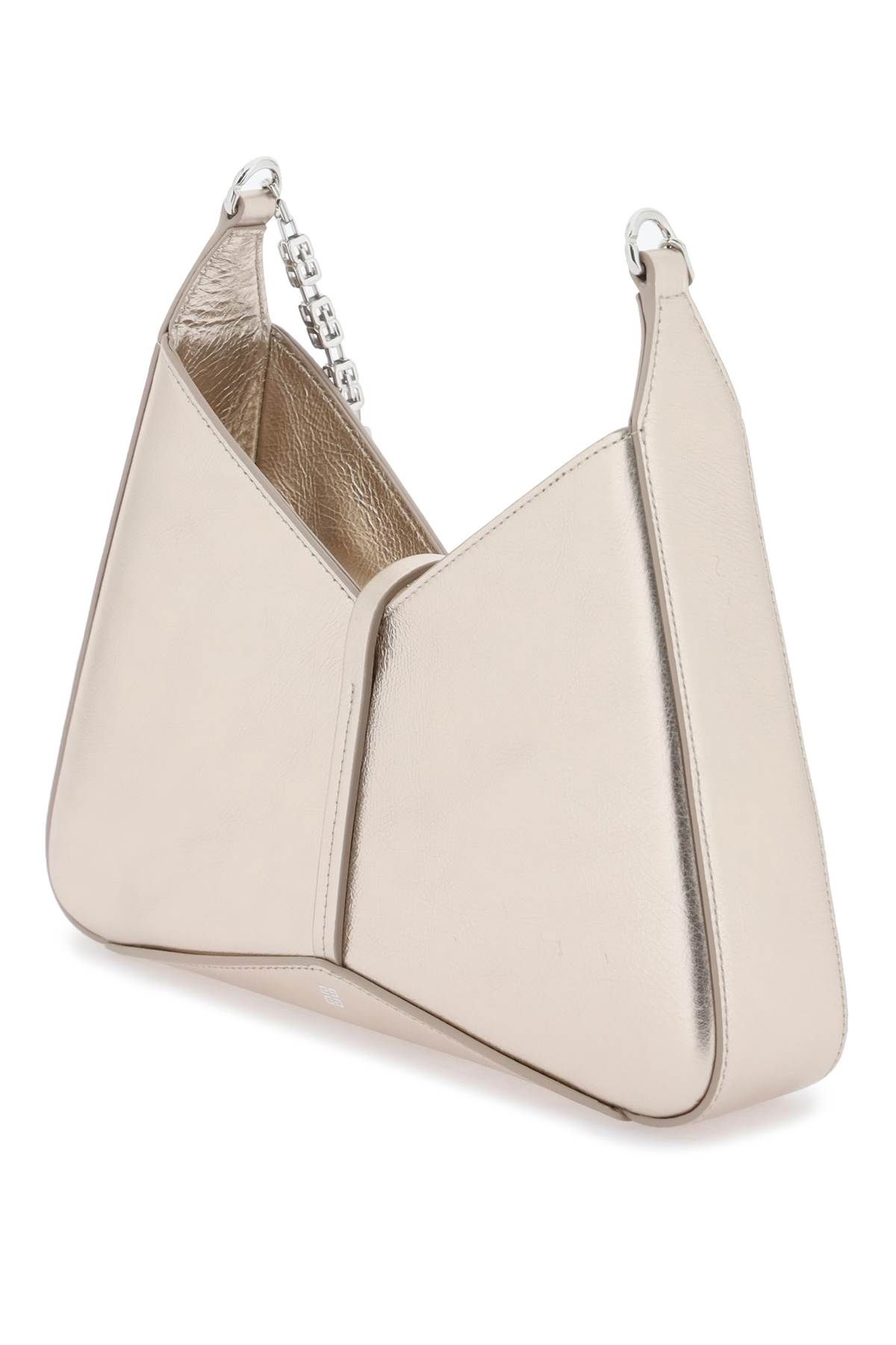 Shop Givenchy Cut Out Small Bag In Gold,metallic