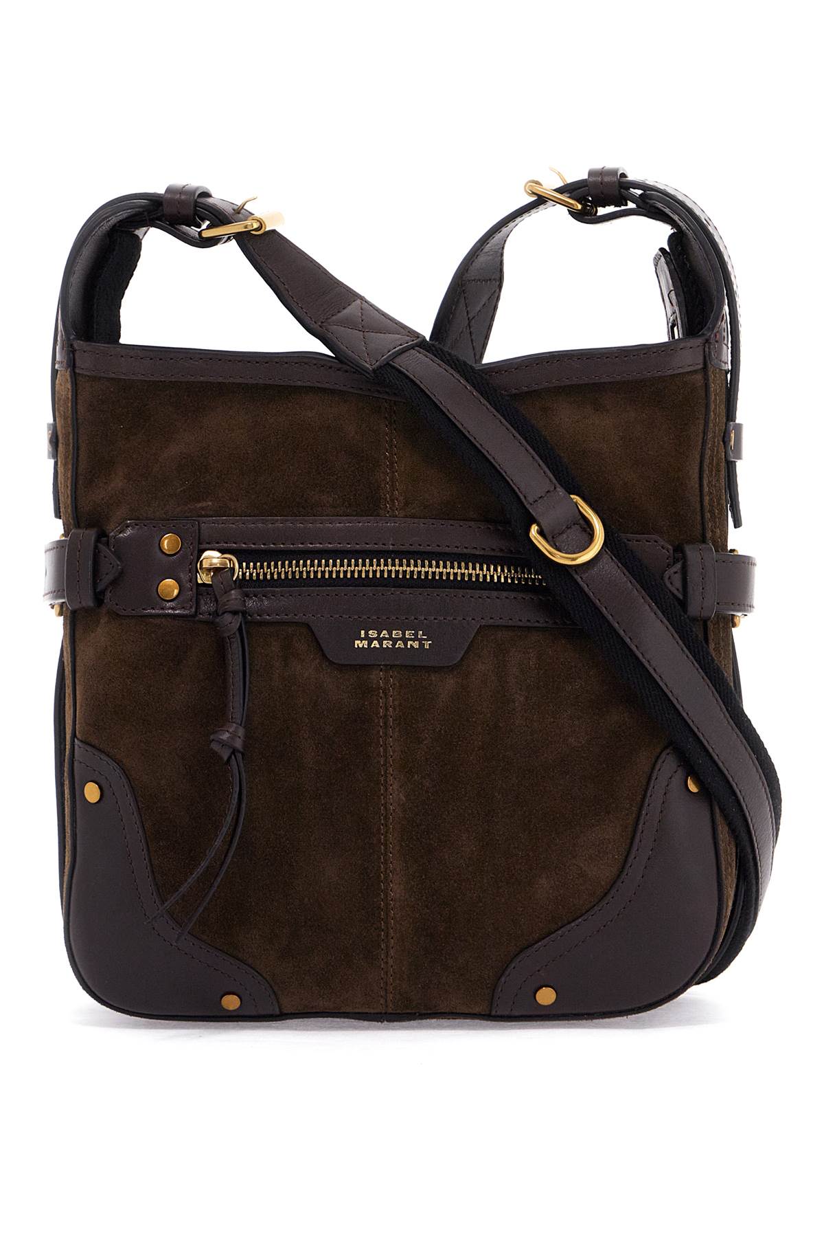 ISABEL MARANT SMALL SIERRA SUEDE HOBO BAG IN LEATHER.