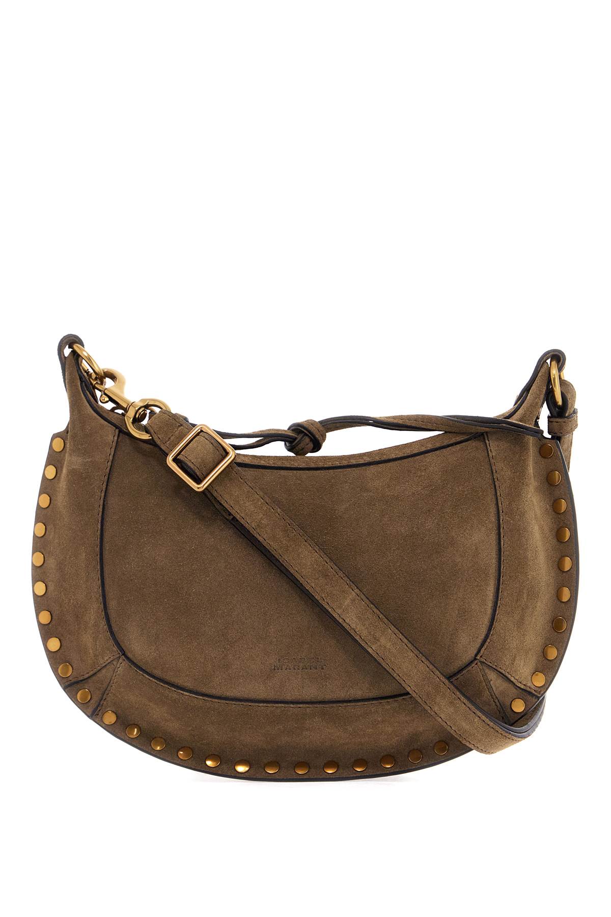 Shop Isabel Marant "oskan Moon Shoulder Bag In Khaki