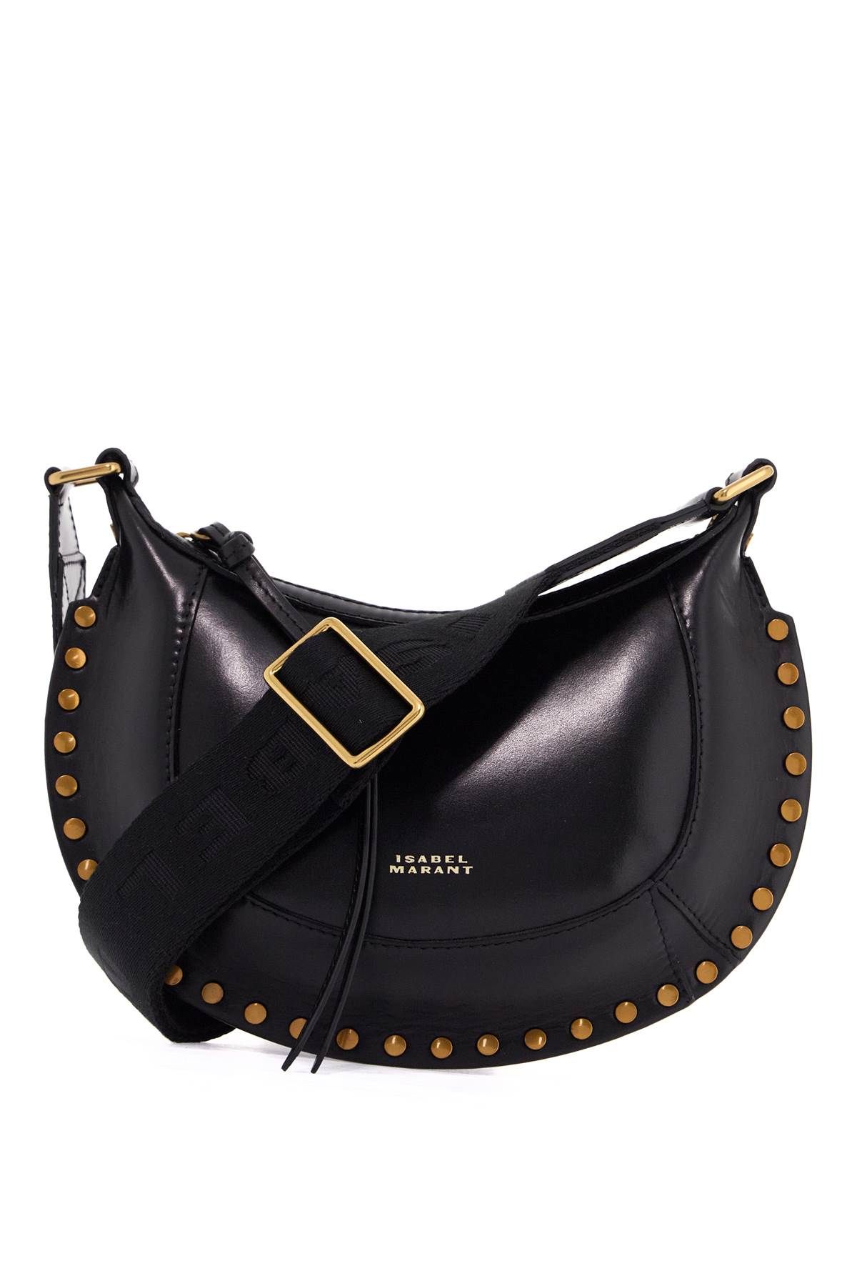 Shop Isabel Marant Oskan Moon Mini Shoulder Bag In Black