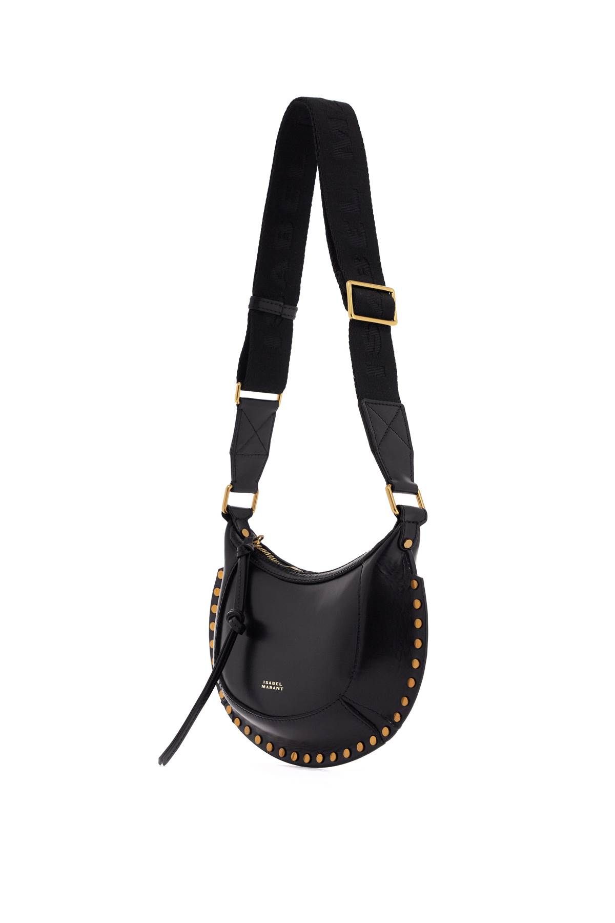 Shop Isabel Marant Oskan Moon Mini Shoulder Bag In Black