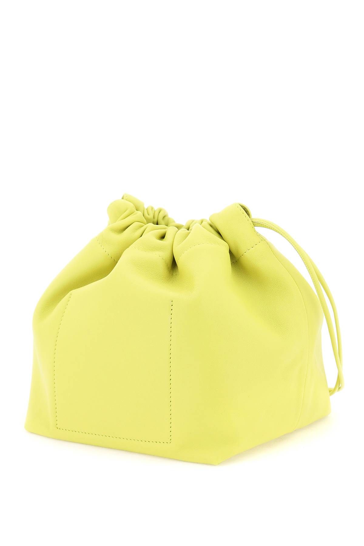 Shop Jil Sander Dumpling Bucket Bag In Green