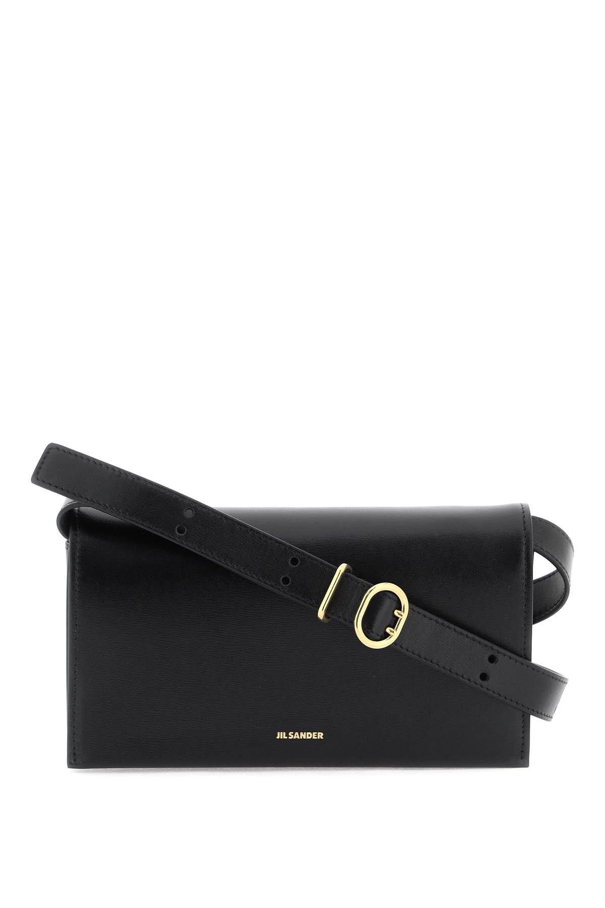 Shop Jil Sander All Day Crossbody Bag In Black