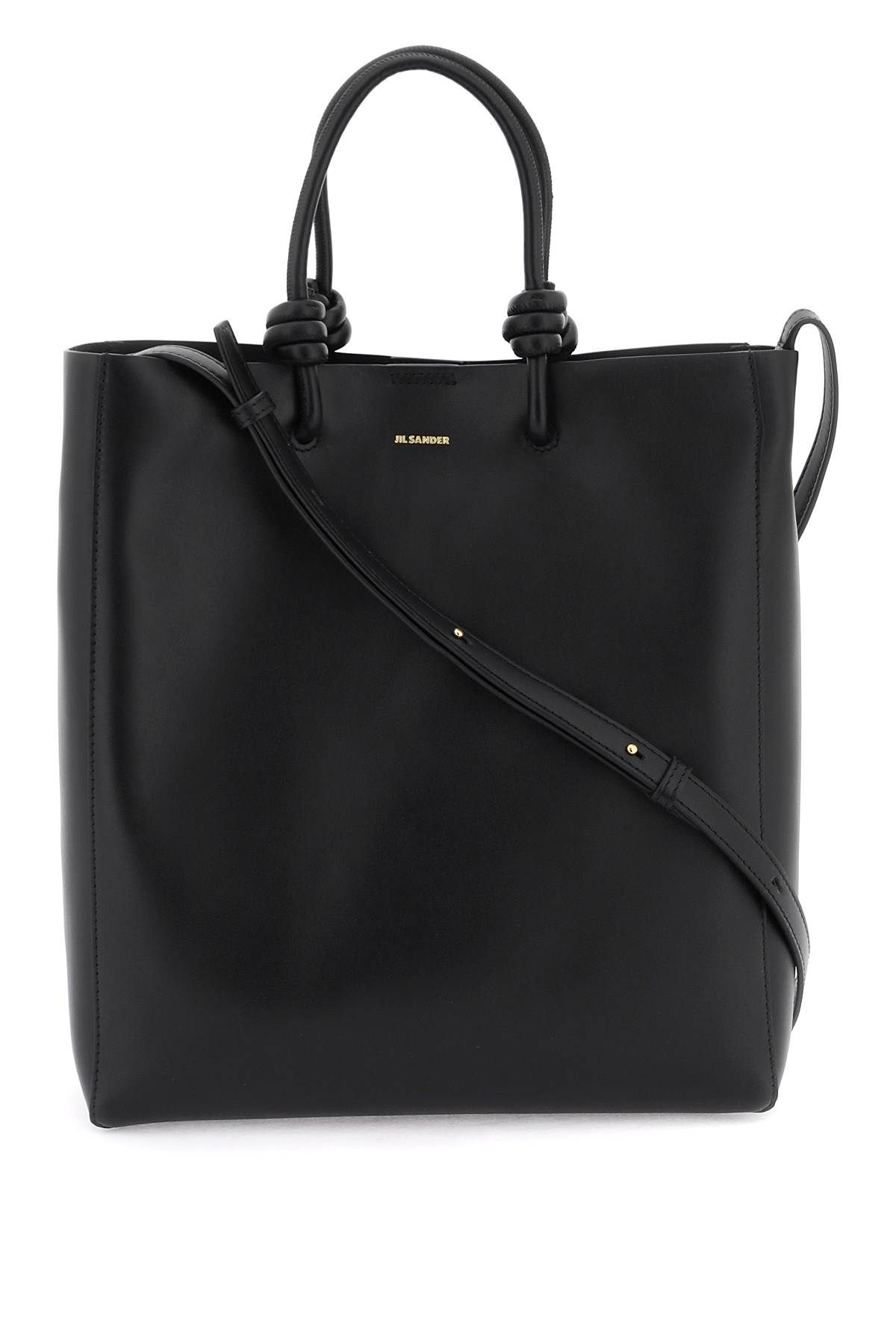 Shop Jil Sander Giro Shoulder Bag In Black