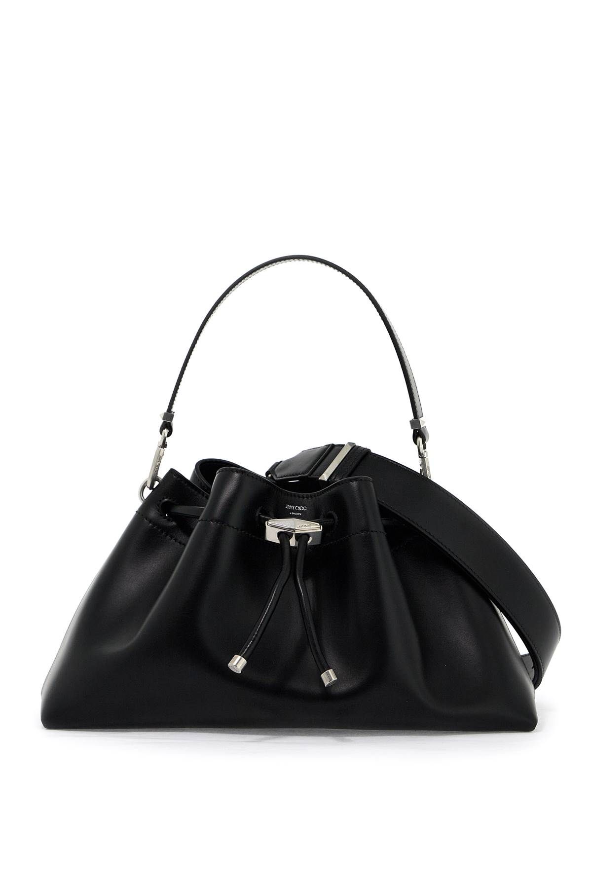 Shop Jimmy Choo 'bon Bon Bucket Shoulder Bag East/west In Black