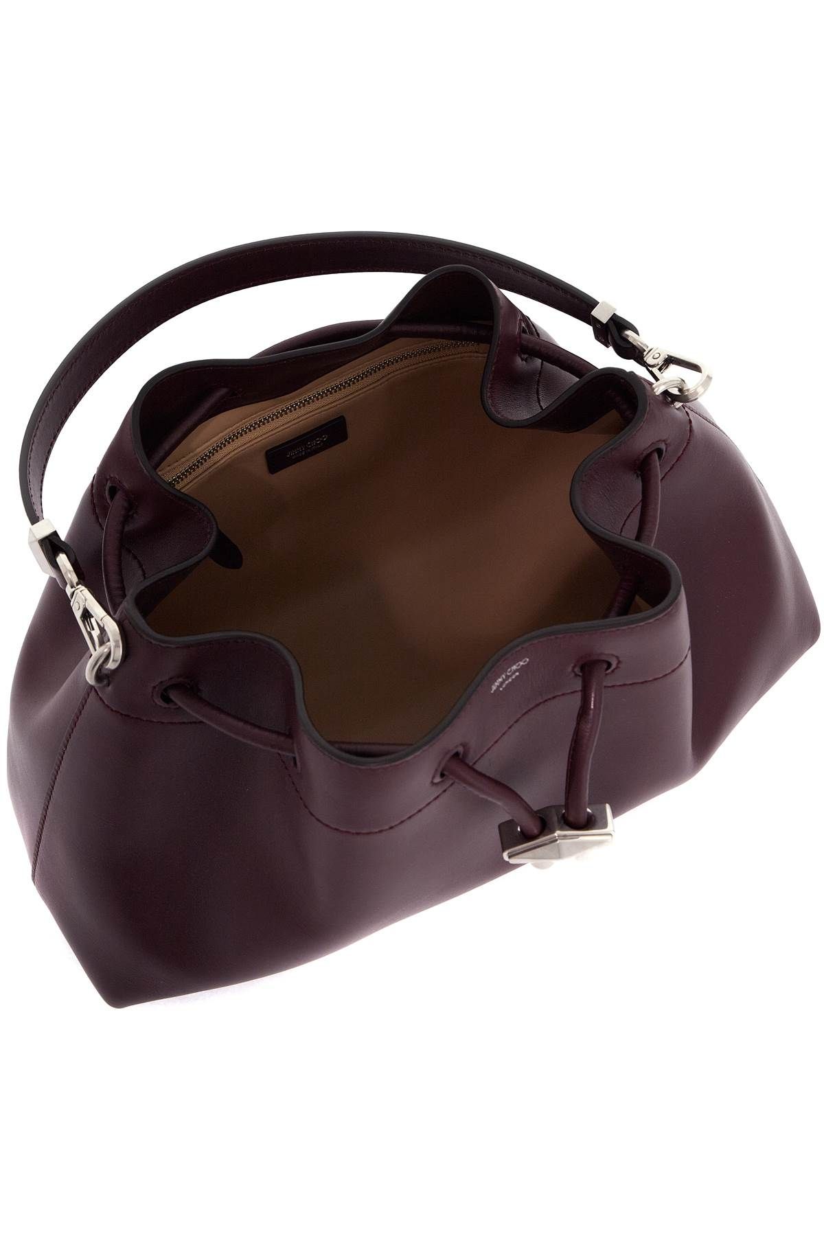 Shop Jimmy Choo 'bon Bon Bucket Shoulder Bag East/west In Purple