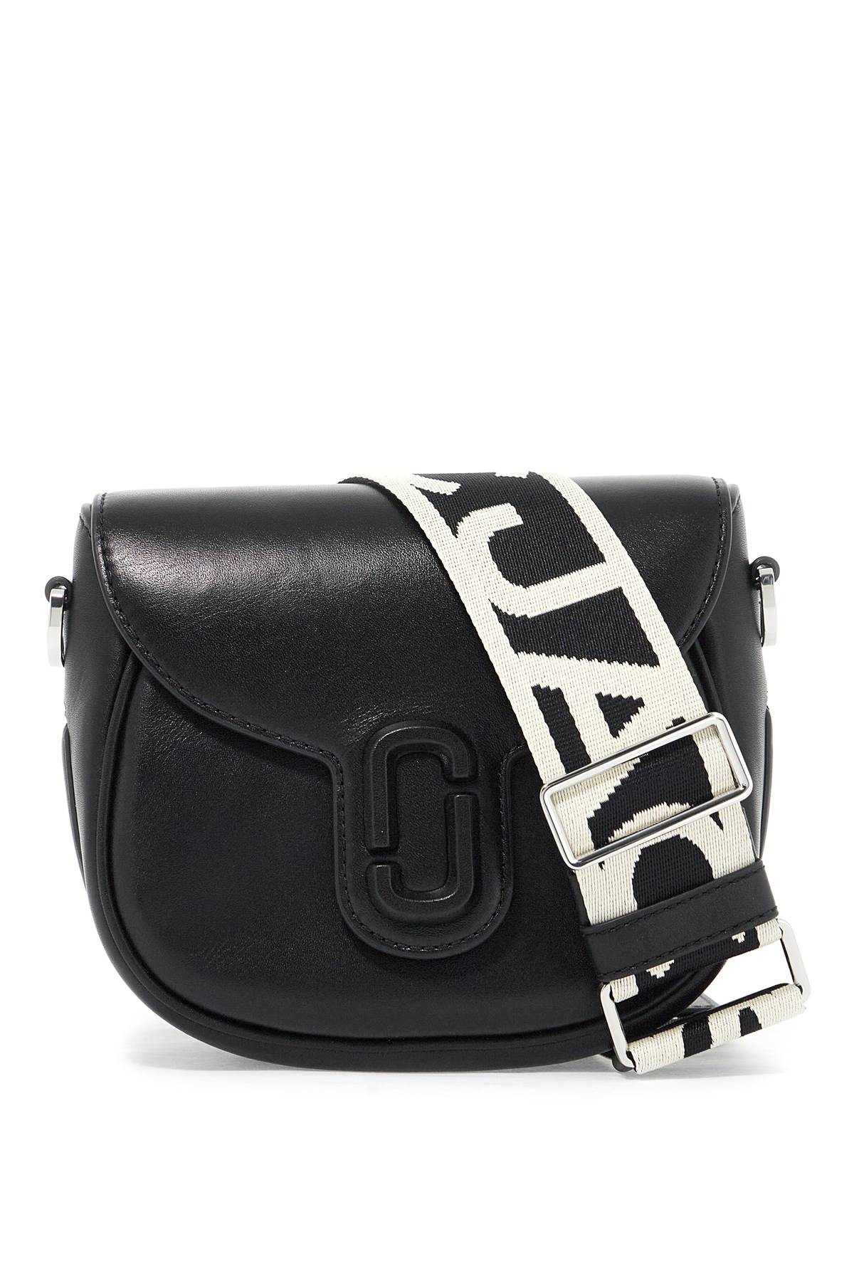 Shop Marc Jacobs The Covered J Marc Saddle Bag In Black