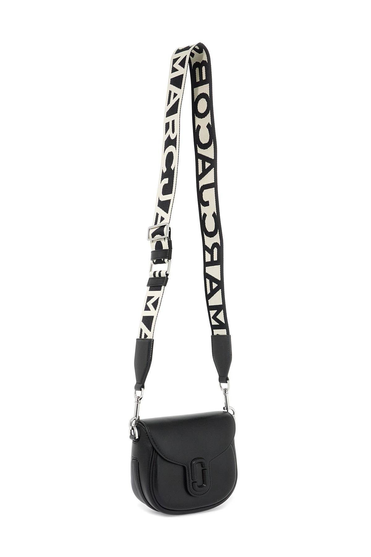 Shop Marc Jacobs The Covered J Marc Saddle Bag In Black