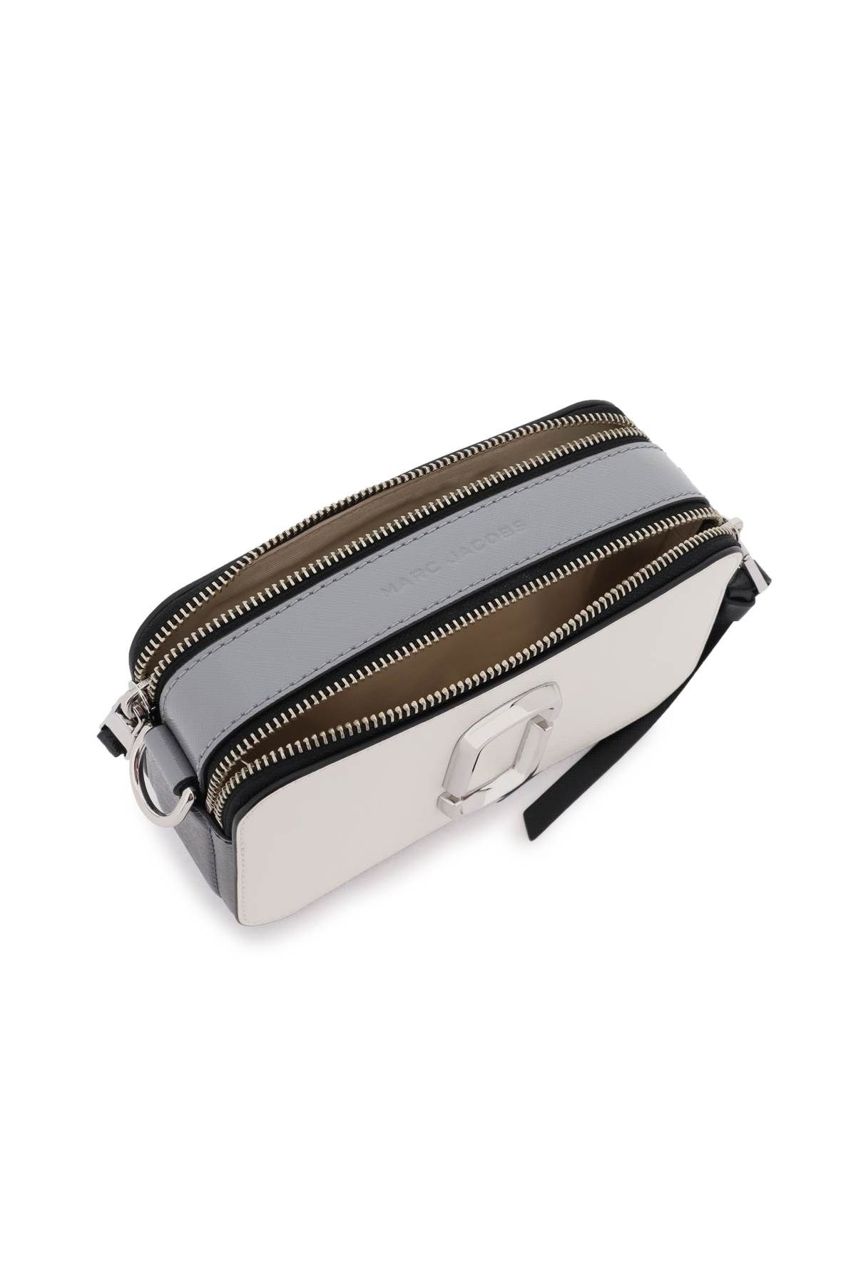 Shop Marc Jacobs The Snapshot Camera Bag In Grey,white,black