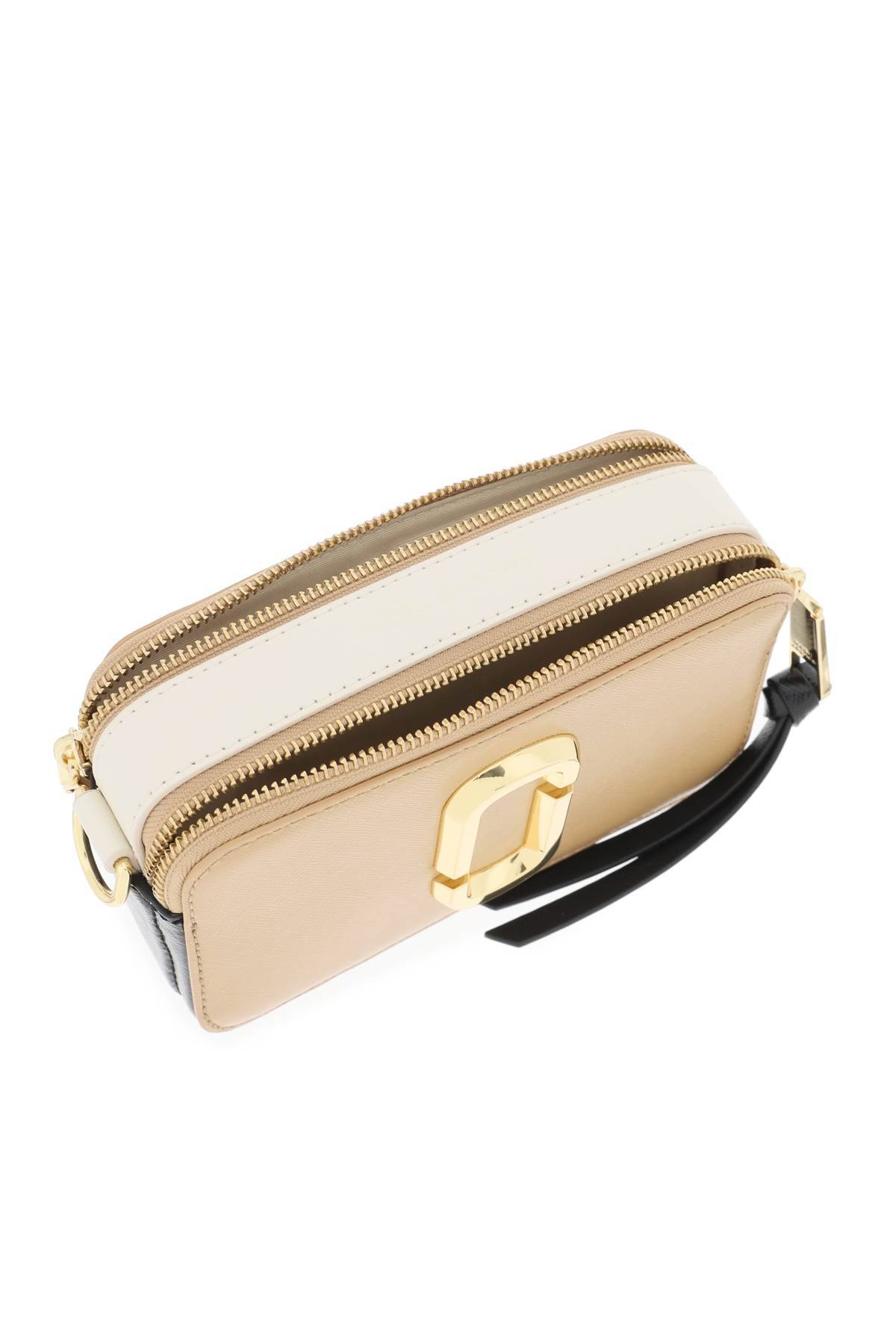 Shop Marc Jacobs The Snapshot Camera Bag In White,black,beige