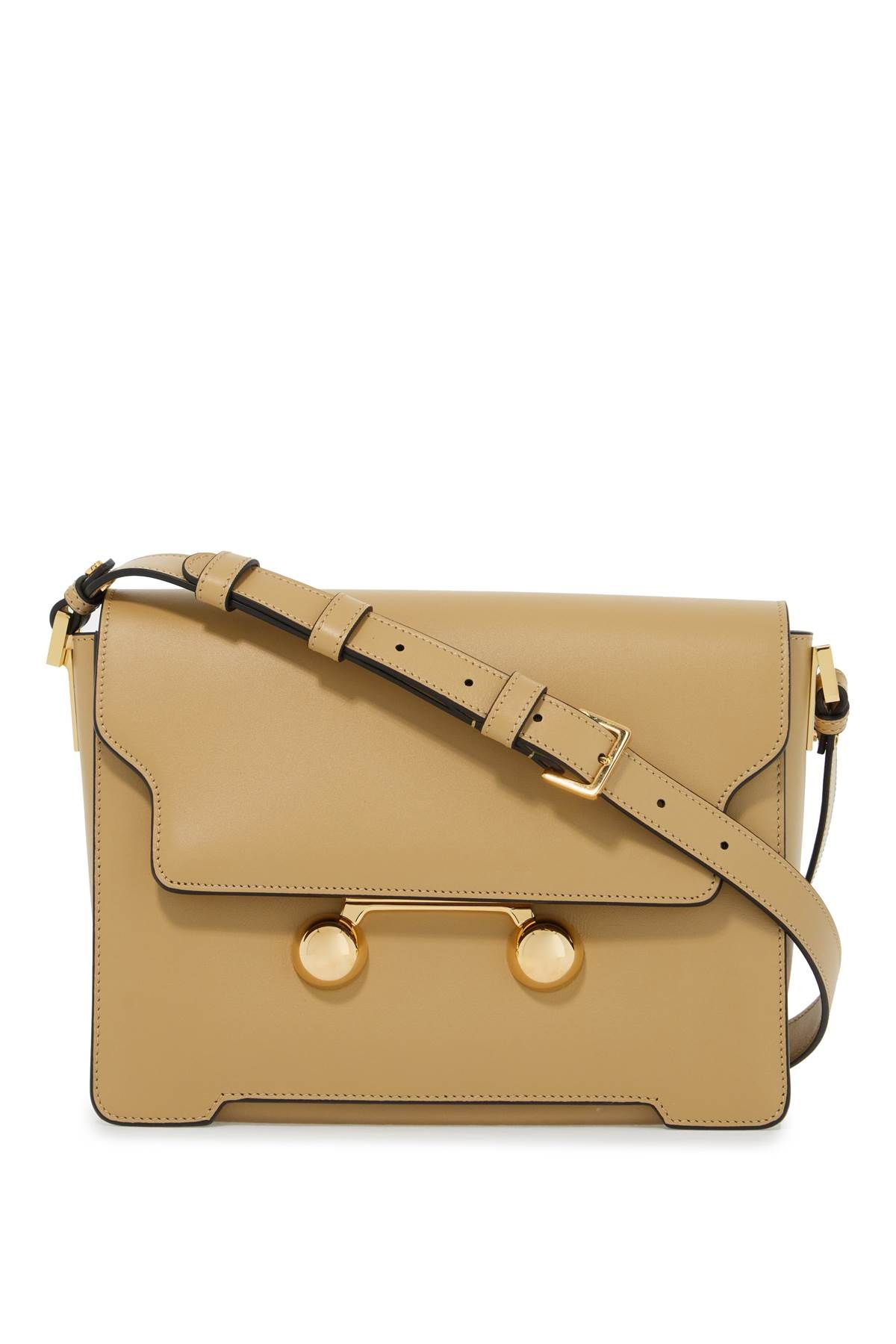 Shop Marni Medium Trunkaroo Shoulder Bag In Beige