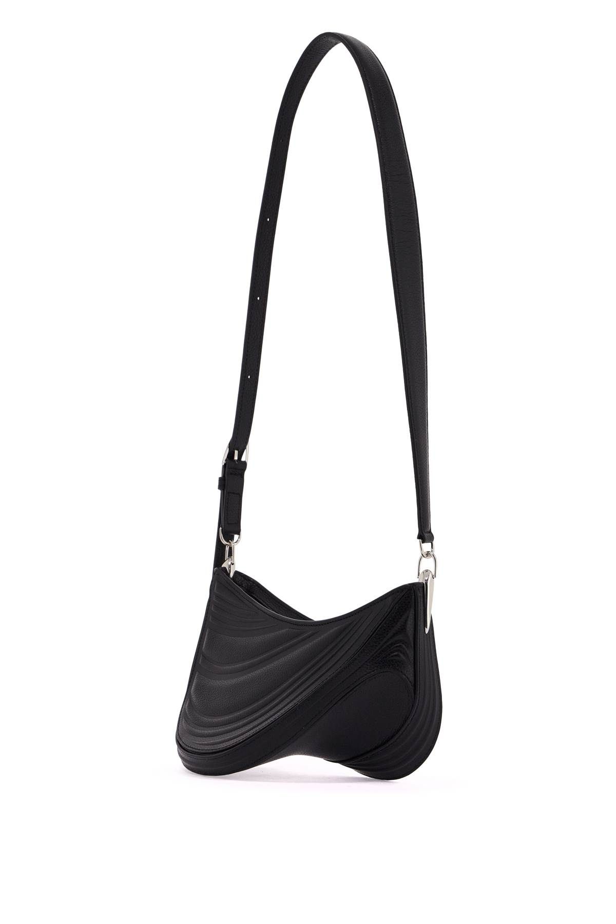 Shop Mugler Small Spiral Curve 01 Bag In Black