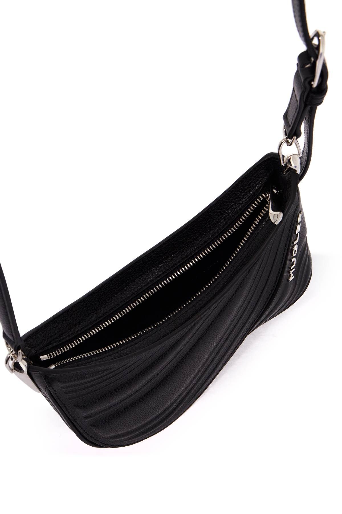 Shop Mugler Small Spiral Curve 01 Bag In Black