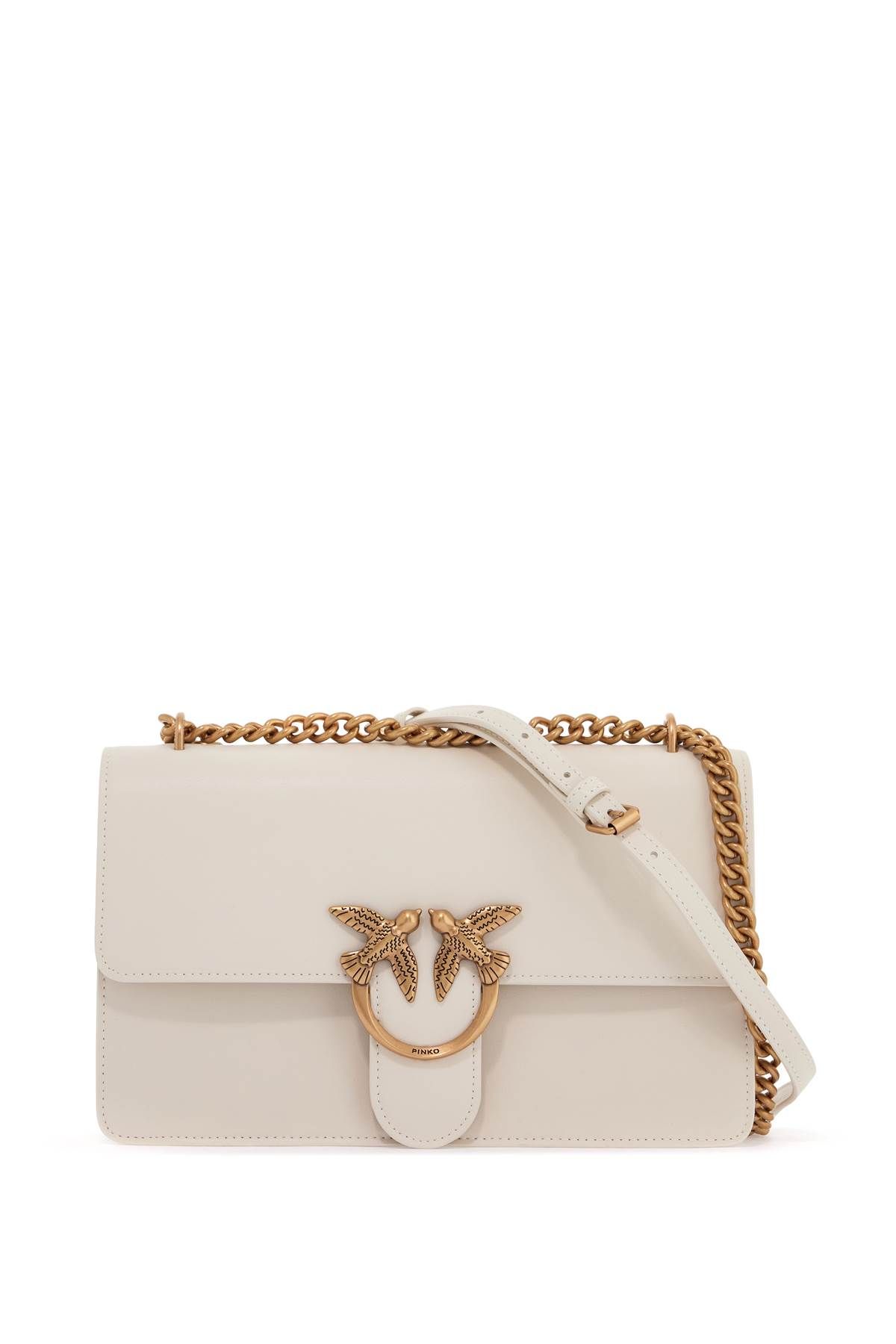 Shop Pinko Classic Love Bag One Handbag In White