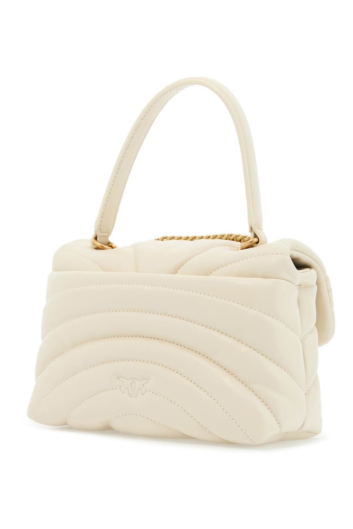 Shop Pinko Love Puff Mini Butterfly Quilt Bag In White