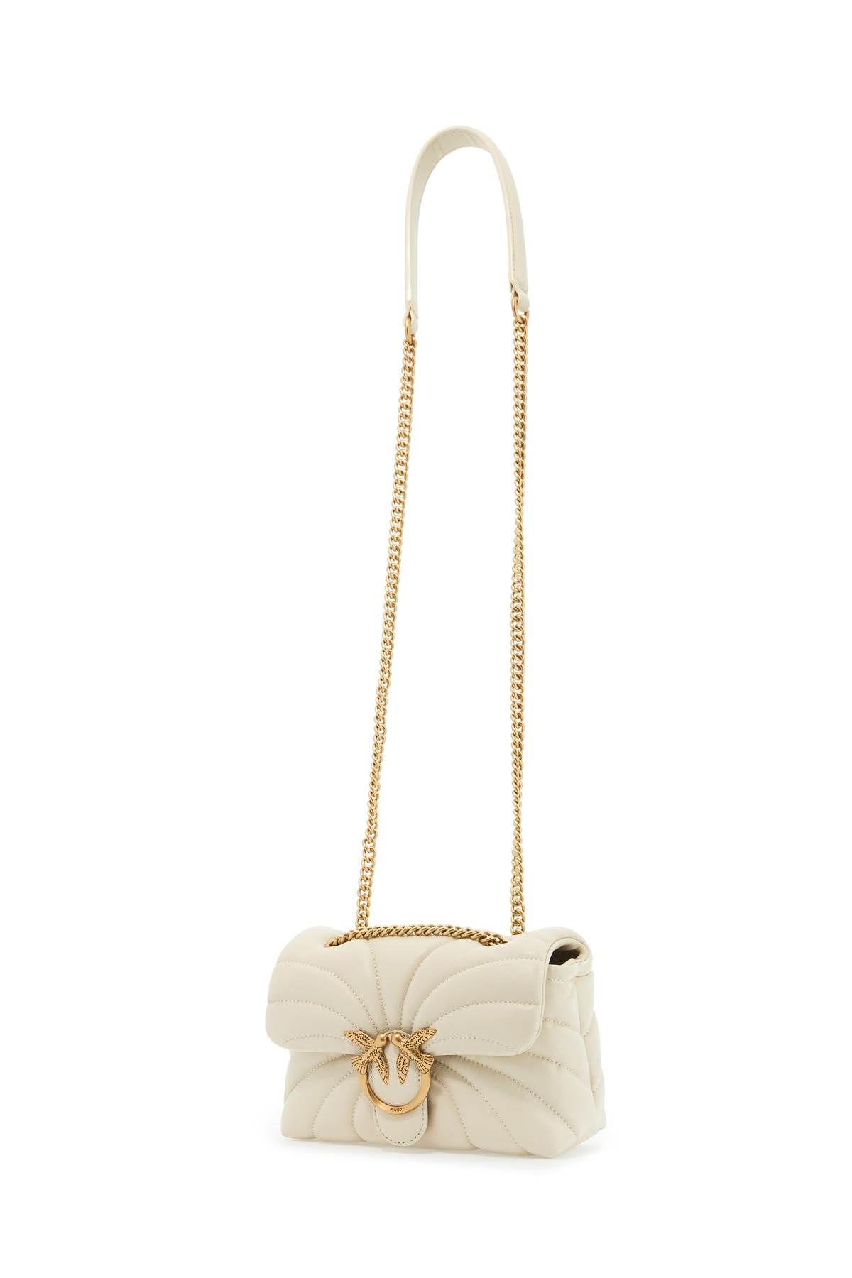 Shop Pinko Love Puff Mini Butterfly Quilt Bag In White