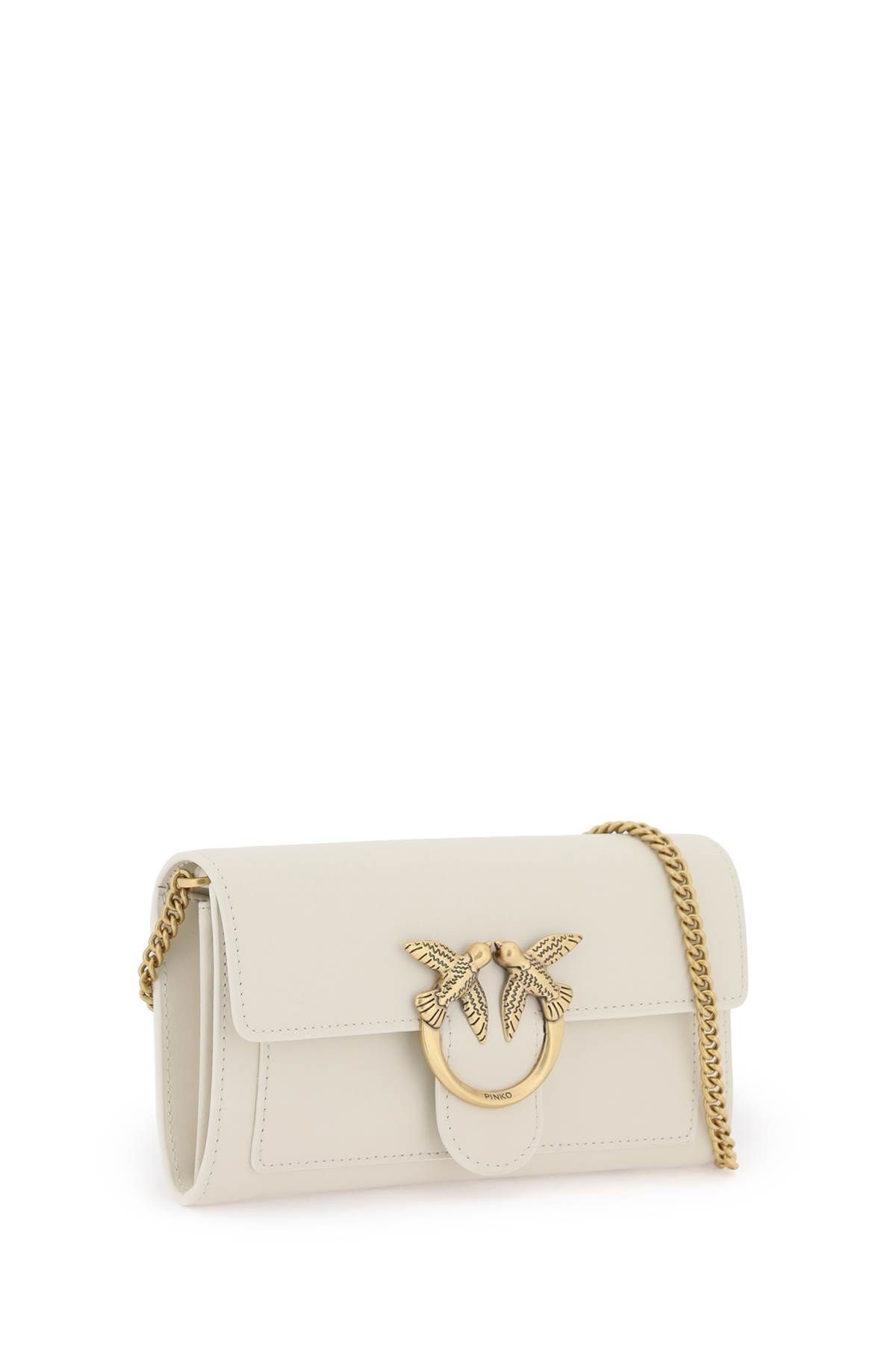 Shop Pinko Love Bag Simply Crossbody Bag In White