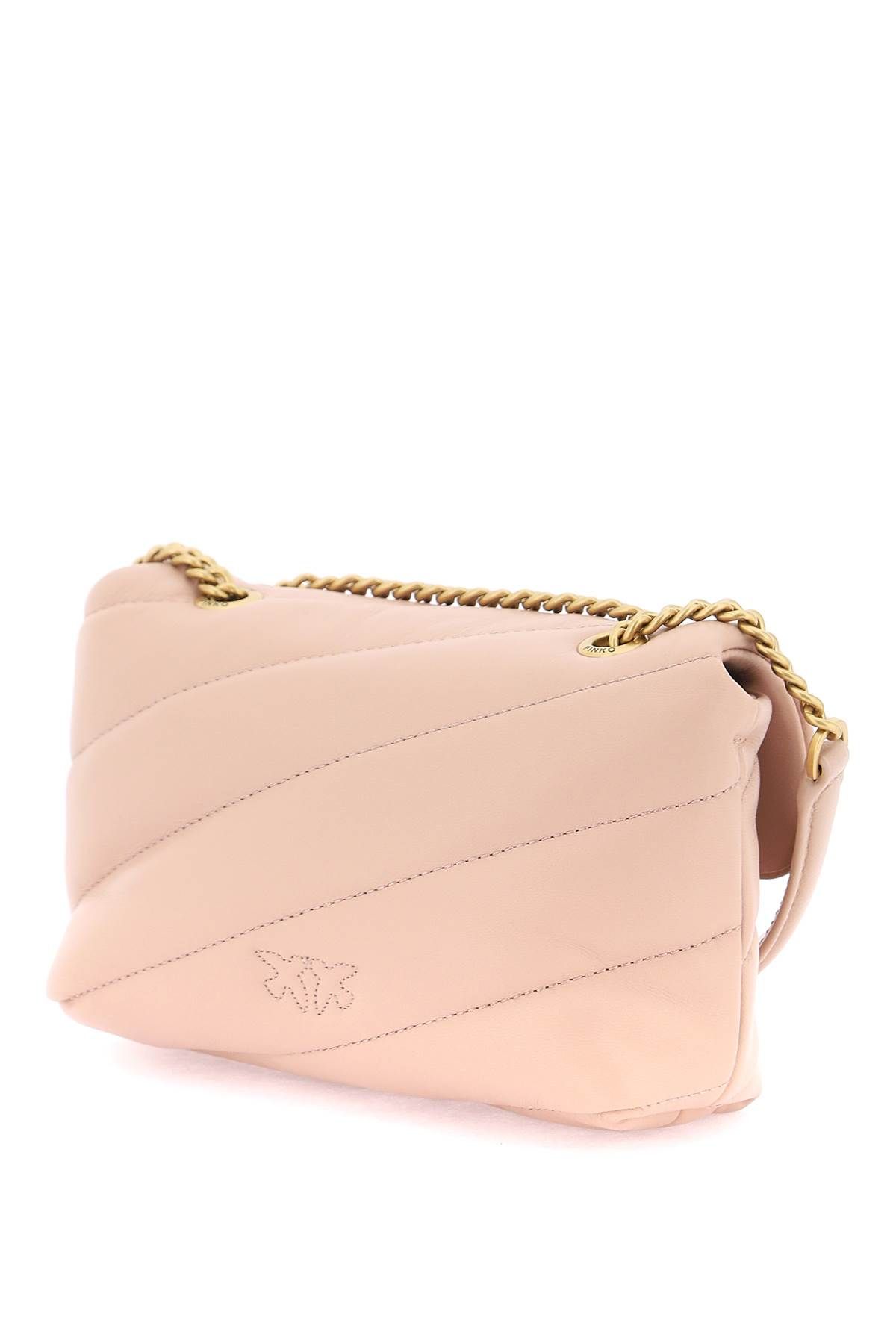 Shop Pinko Love Baby Puff Quilt Bag In Pink