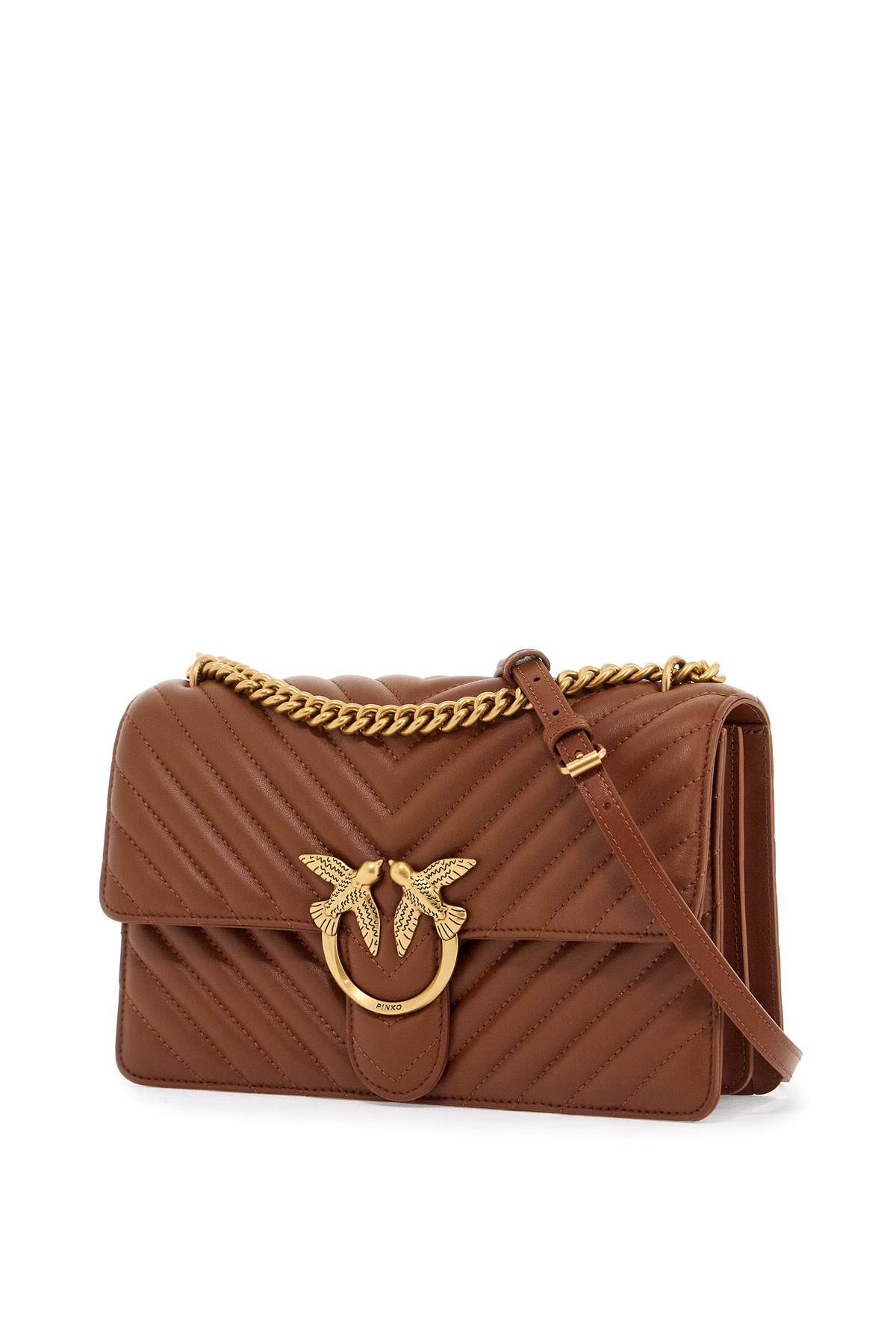 Shop Pinko Classic Love Bag One Bag In Brown