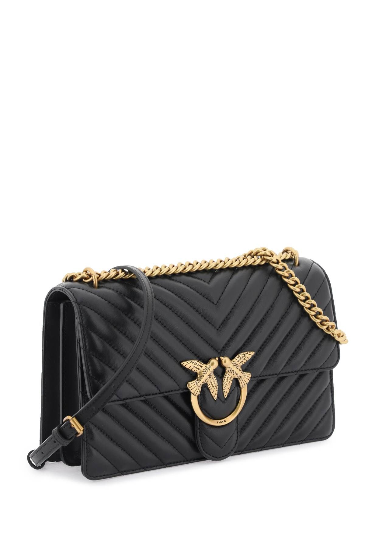 Shop Pinko Classic Love Bag One Bag In Black