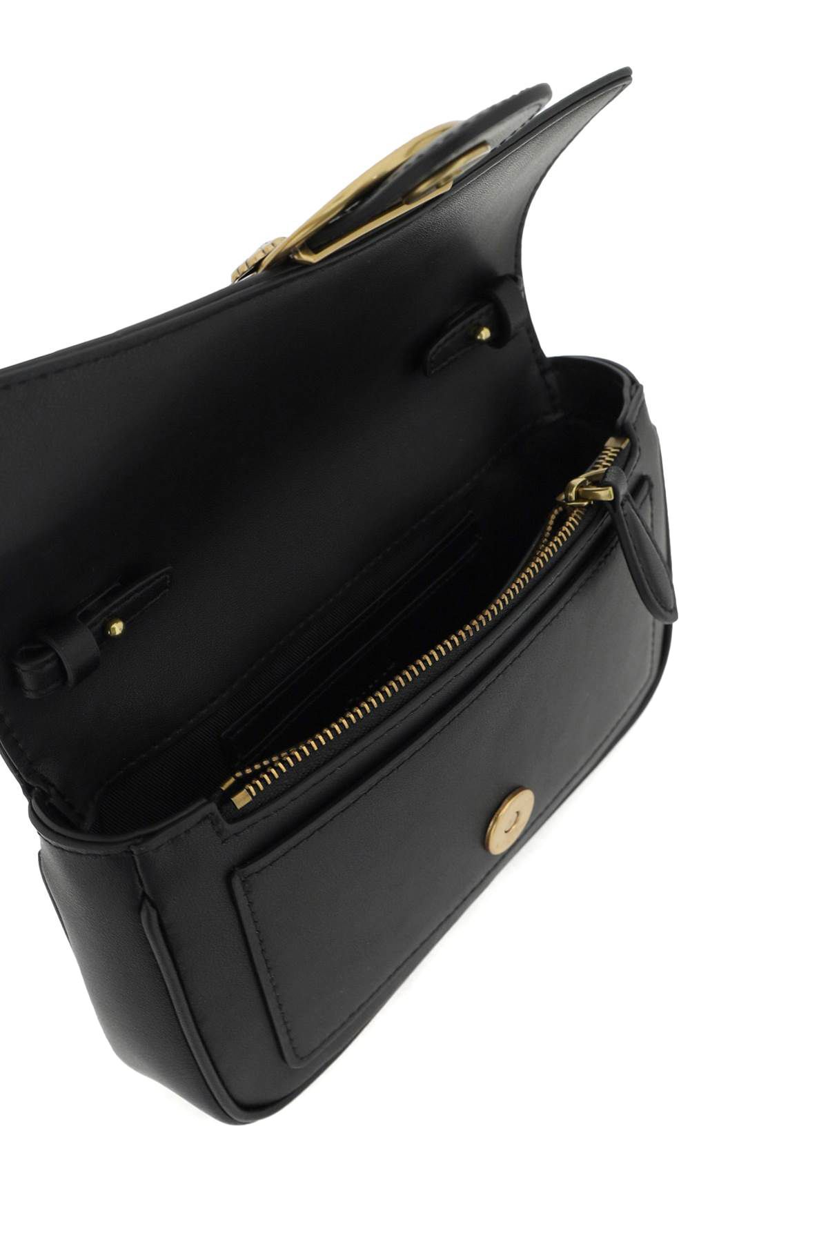 Shop Pinko Love Pocket Simply Crossbody Bag In Black