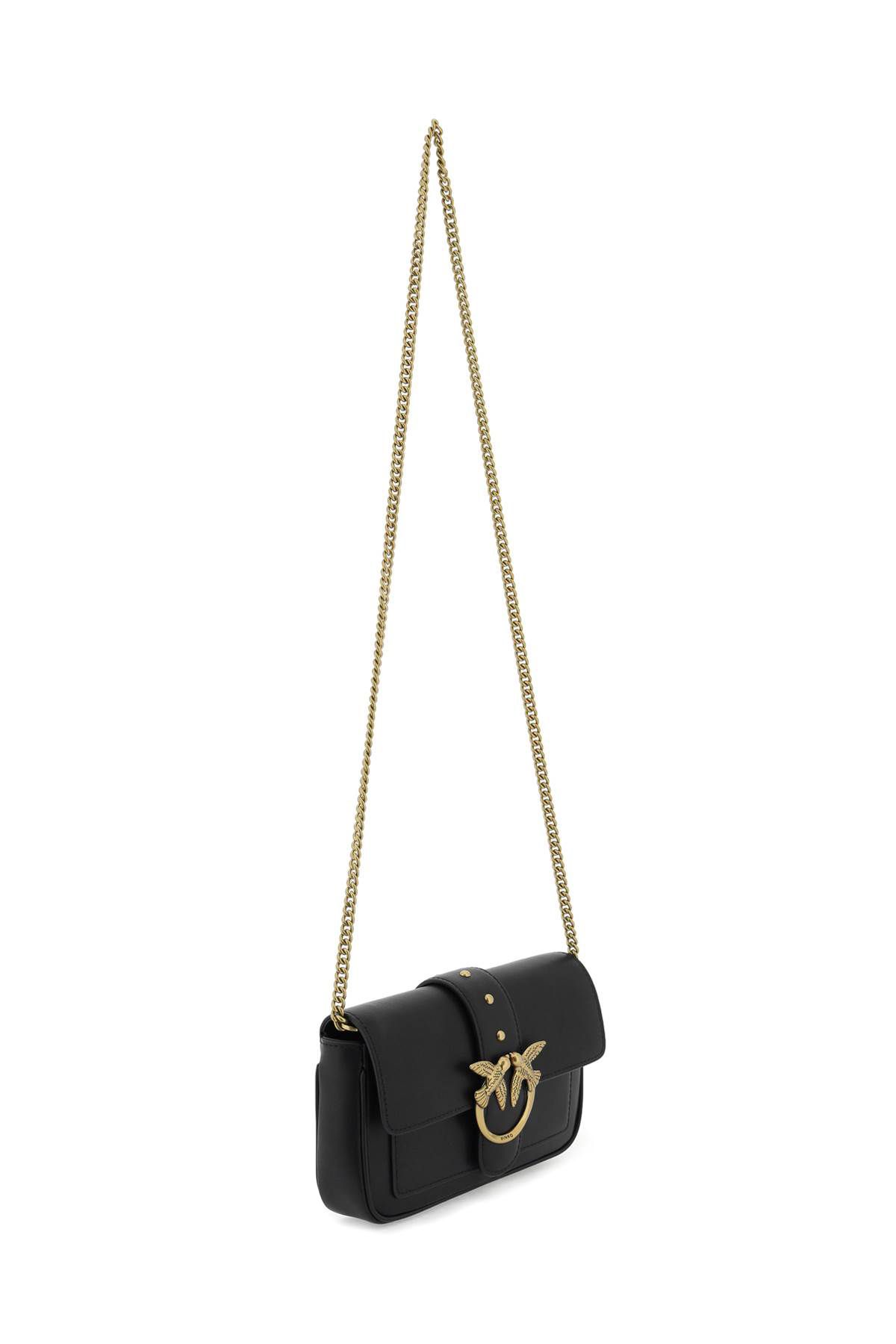 Shop Pinko Love Pocket Simply Crossbody Bag In Black