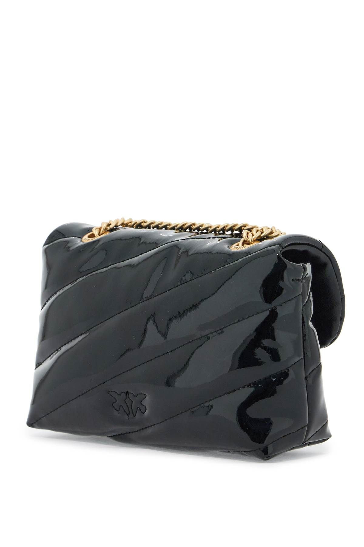 Shop Pinko 'love Baby Puff Bag In Eco In Black