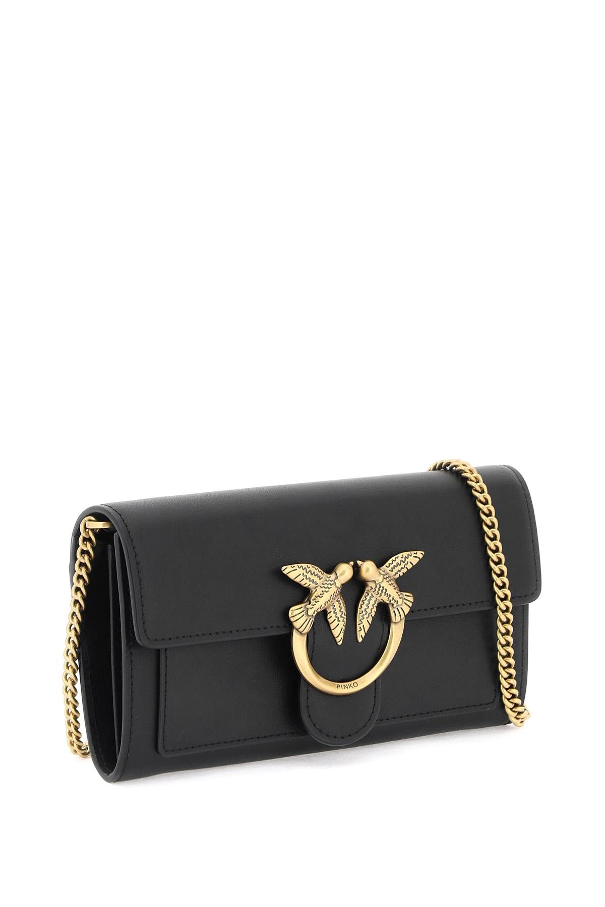 Shop Pinko Love Bag Simply Crossbody Bag In Black