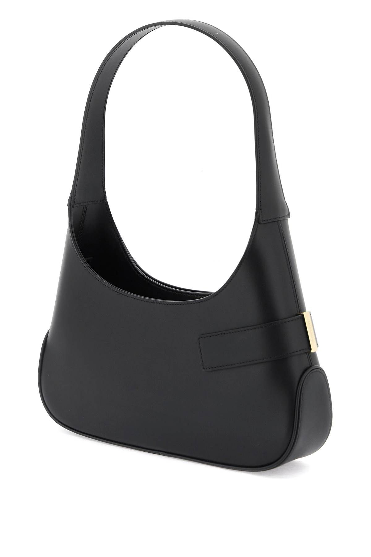 Shop Ferragamo Shoulder Hobo Bag In Black