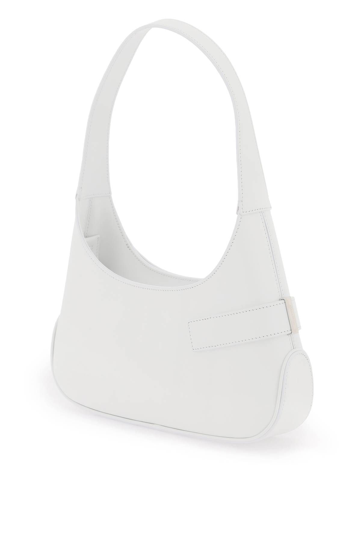 Shop Ferragamo Shoulder Hobo Bag In White