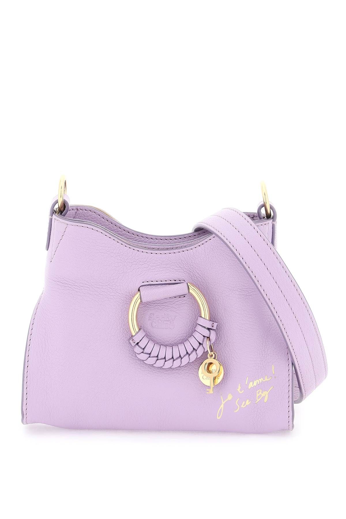 See By Chloé "small Joan Shoulder Bag With Cross In Purple