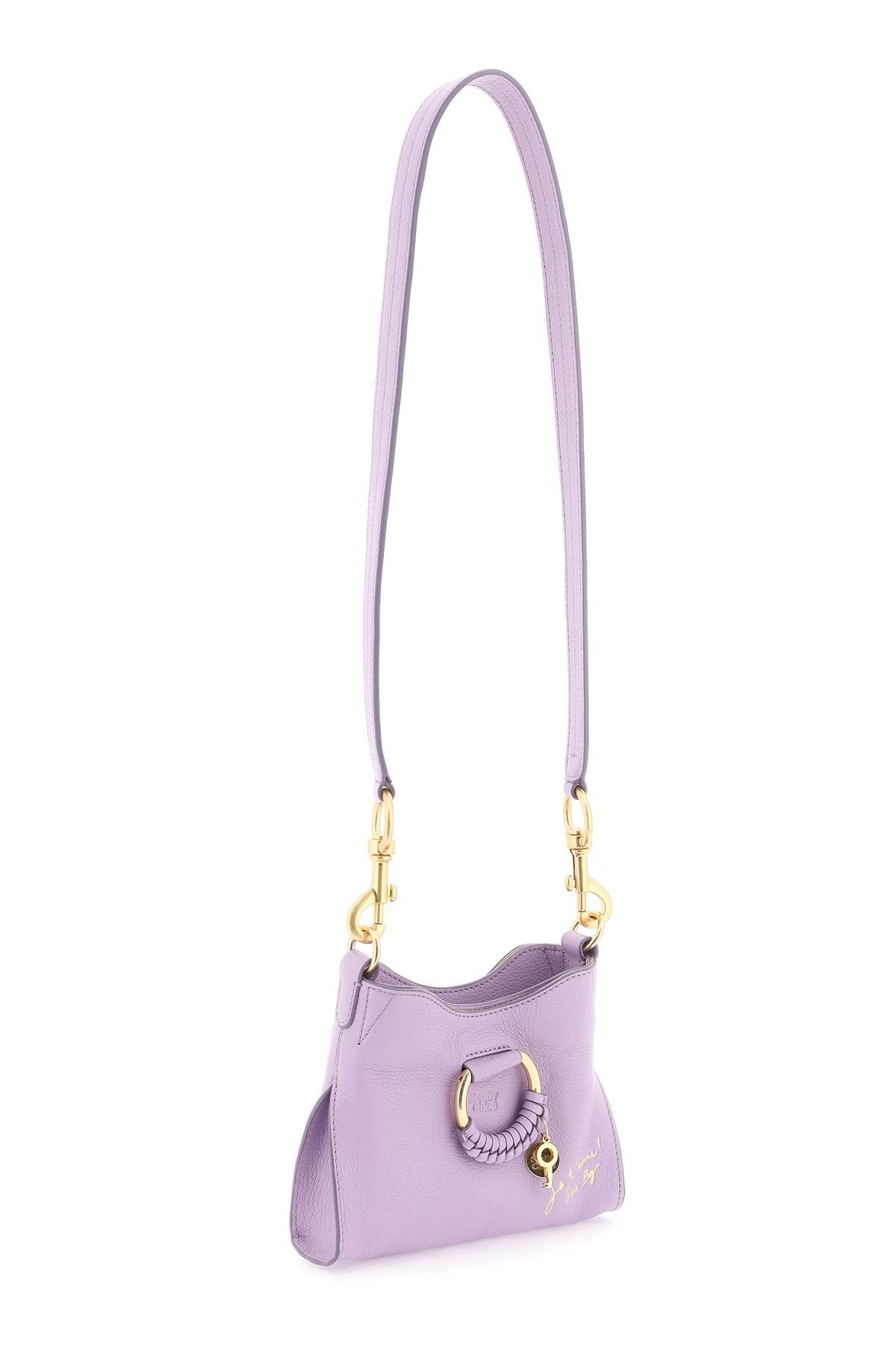 Shop See By Chloé "small Joan Shoulder Bag With Cross In Purple